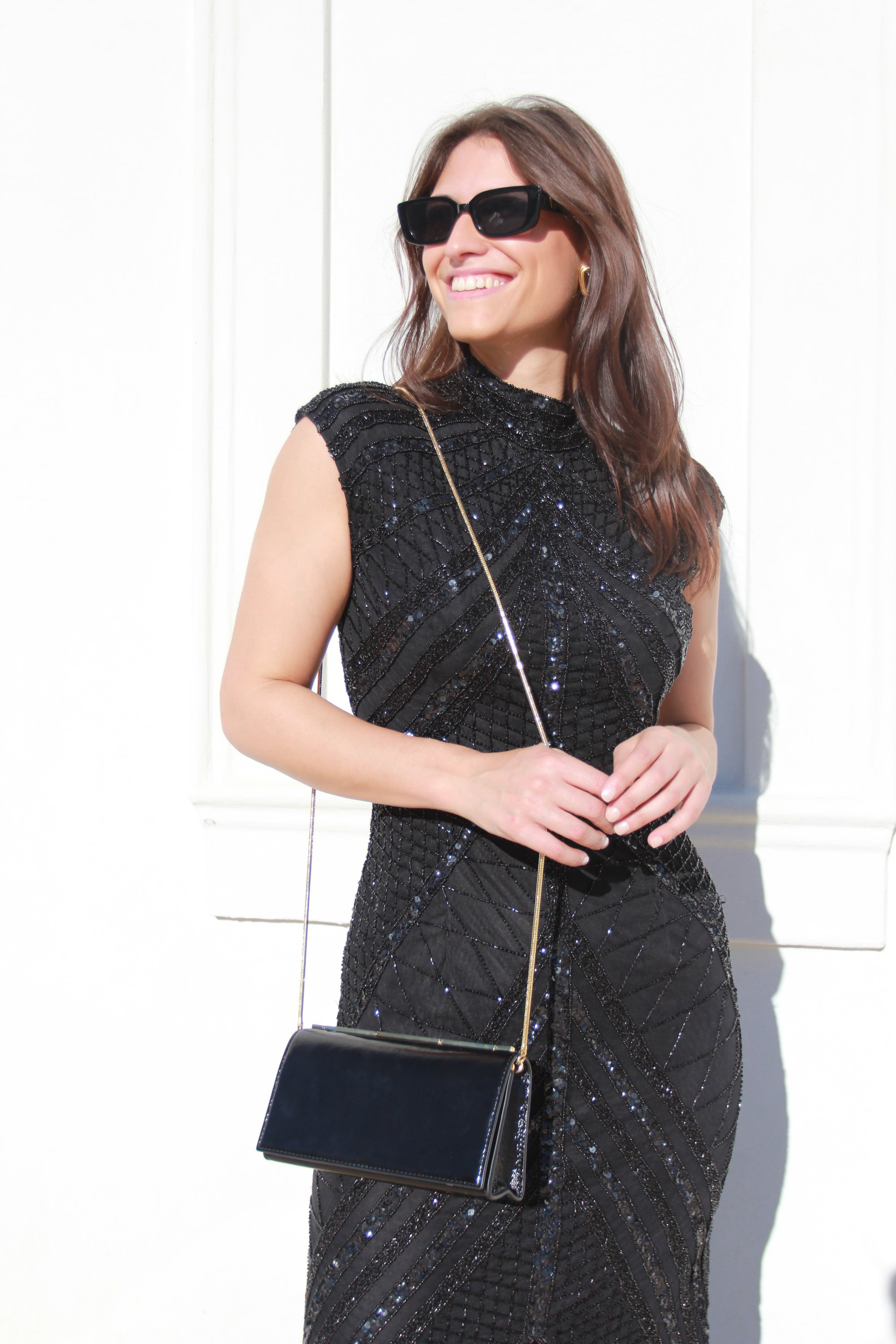 Black Beaded Gown