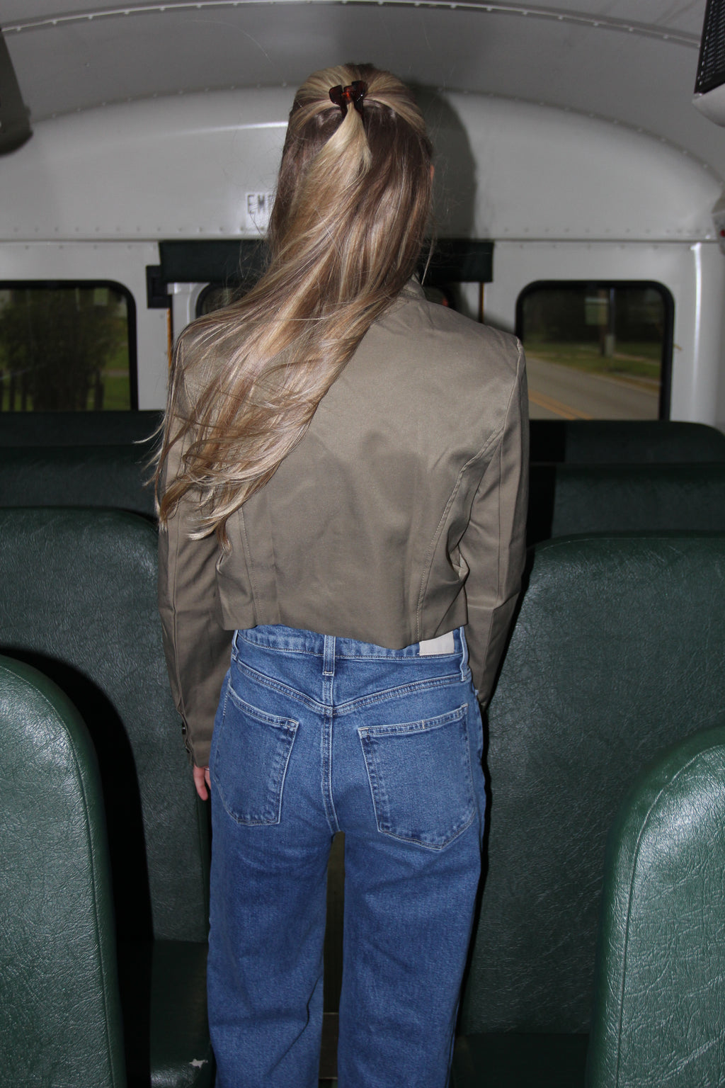 IWN Green Cropped Jacket