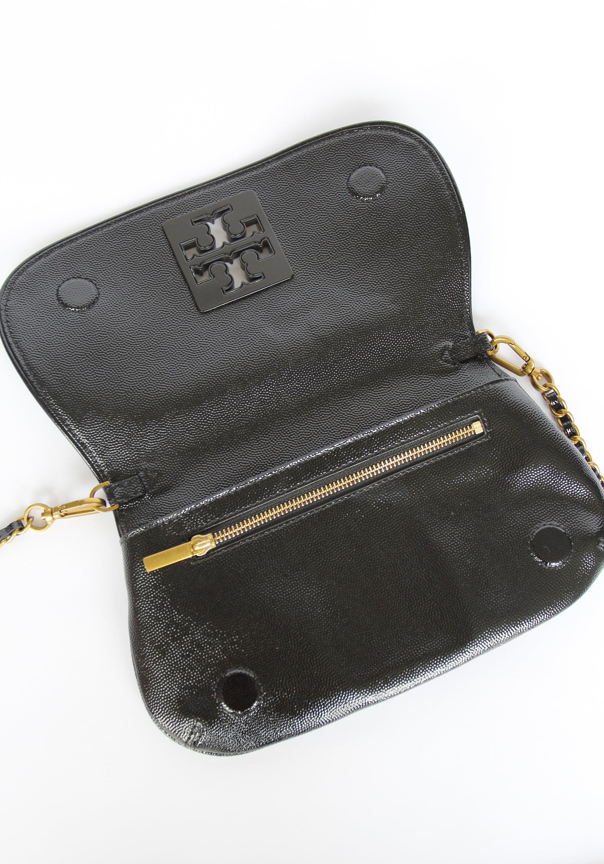 Tory Burch Britten Pebbled Leather Convertible Crossbody