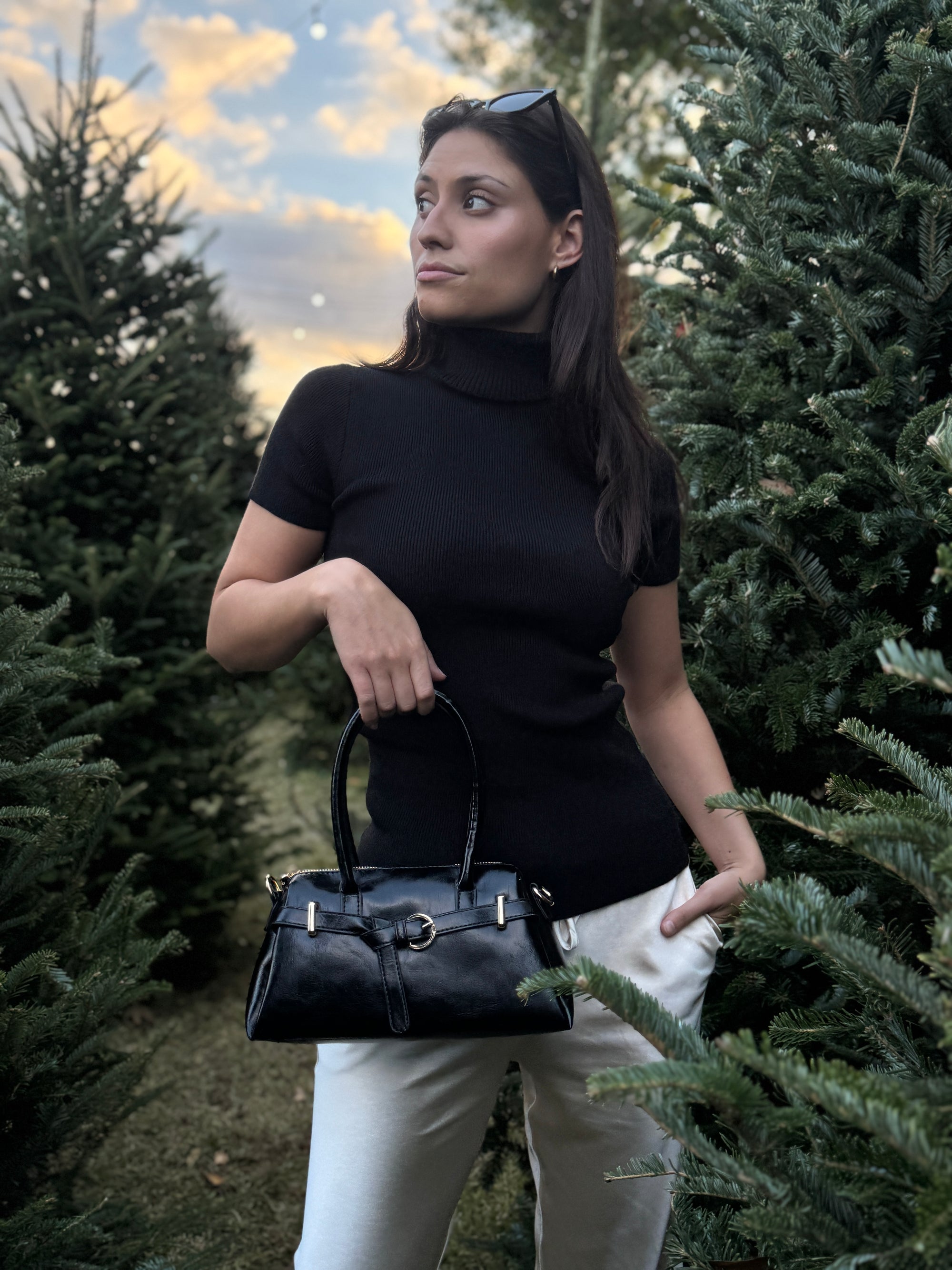 Champagne Satin Pants