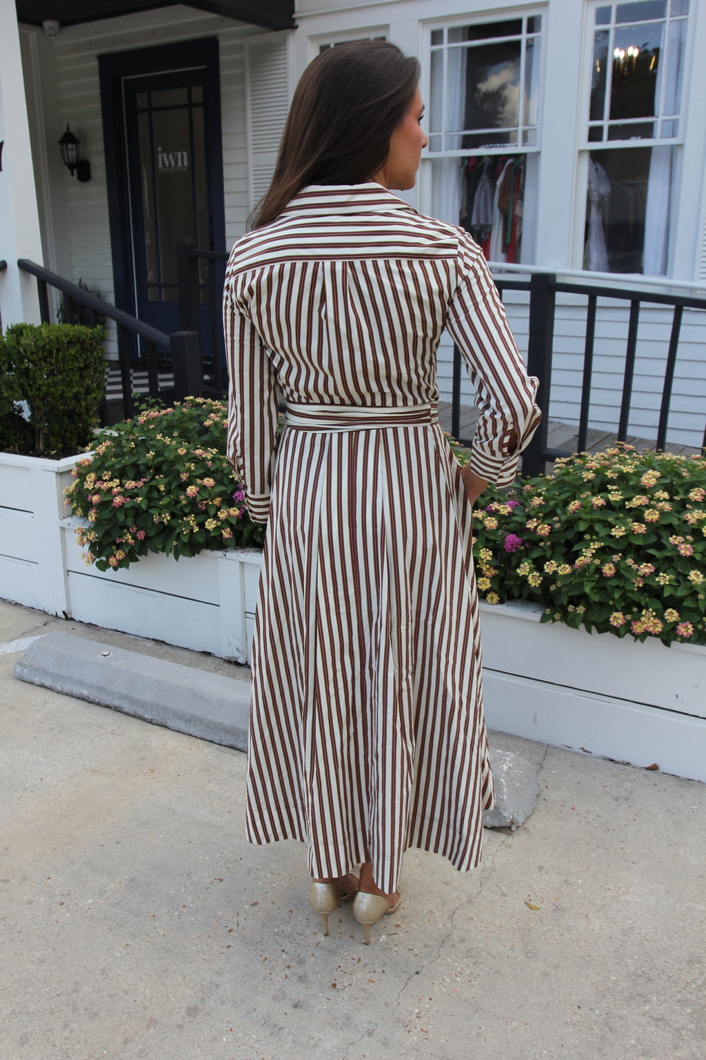 Zara Striped Midi