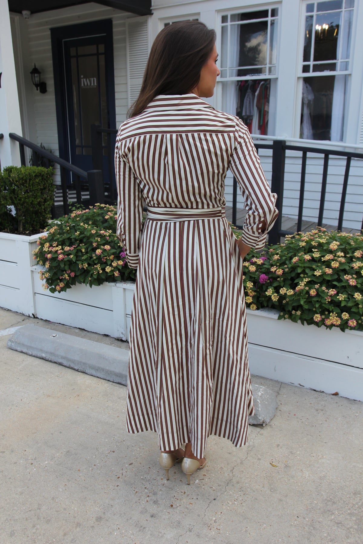 Zara Striped Midi