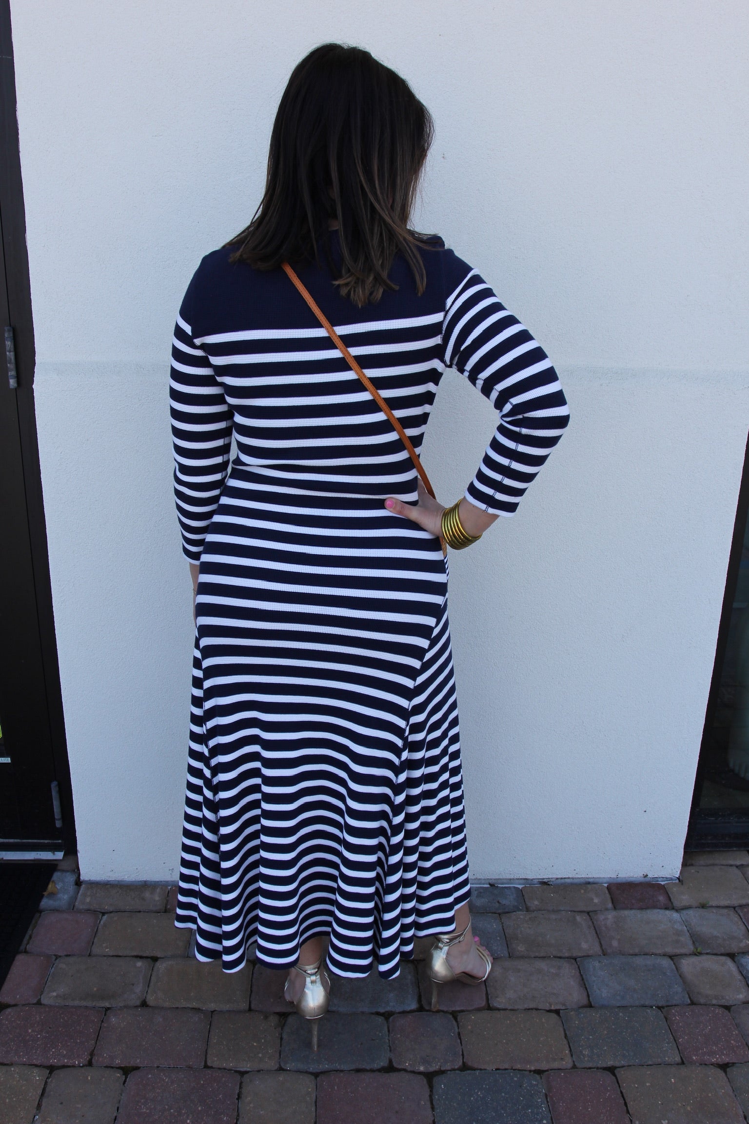 Ralph Lauren Striped Waffle Knit Dress