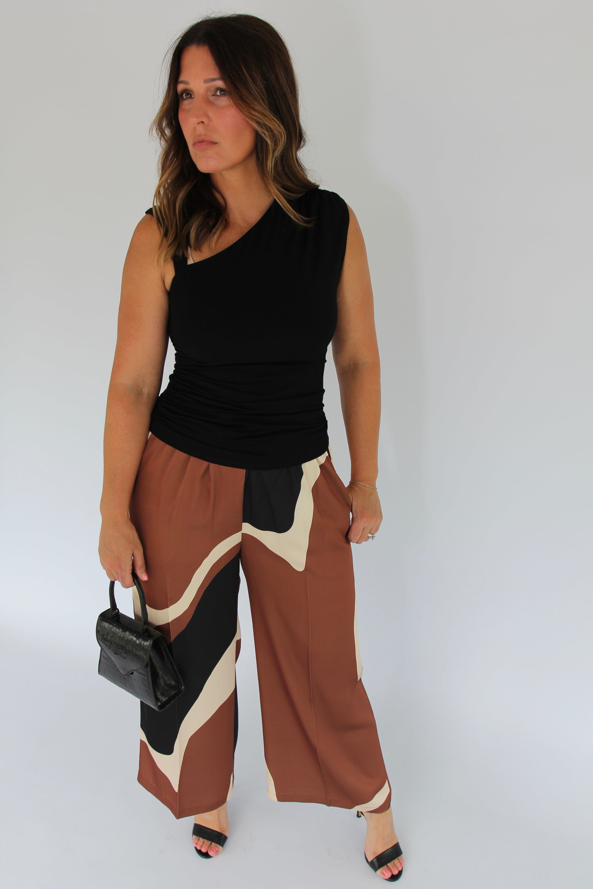 Crosby Ziggy Brown Pants