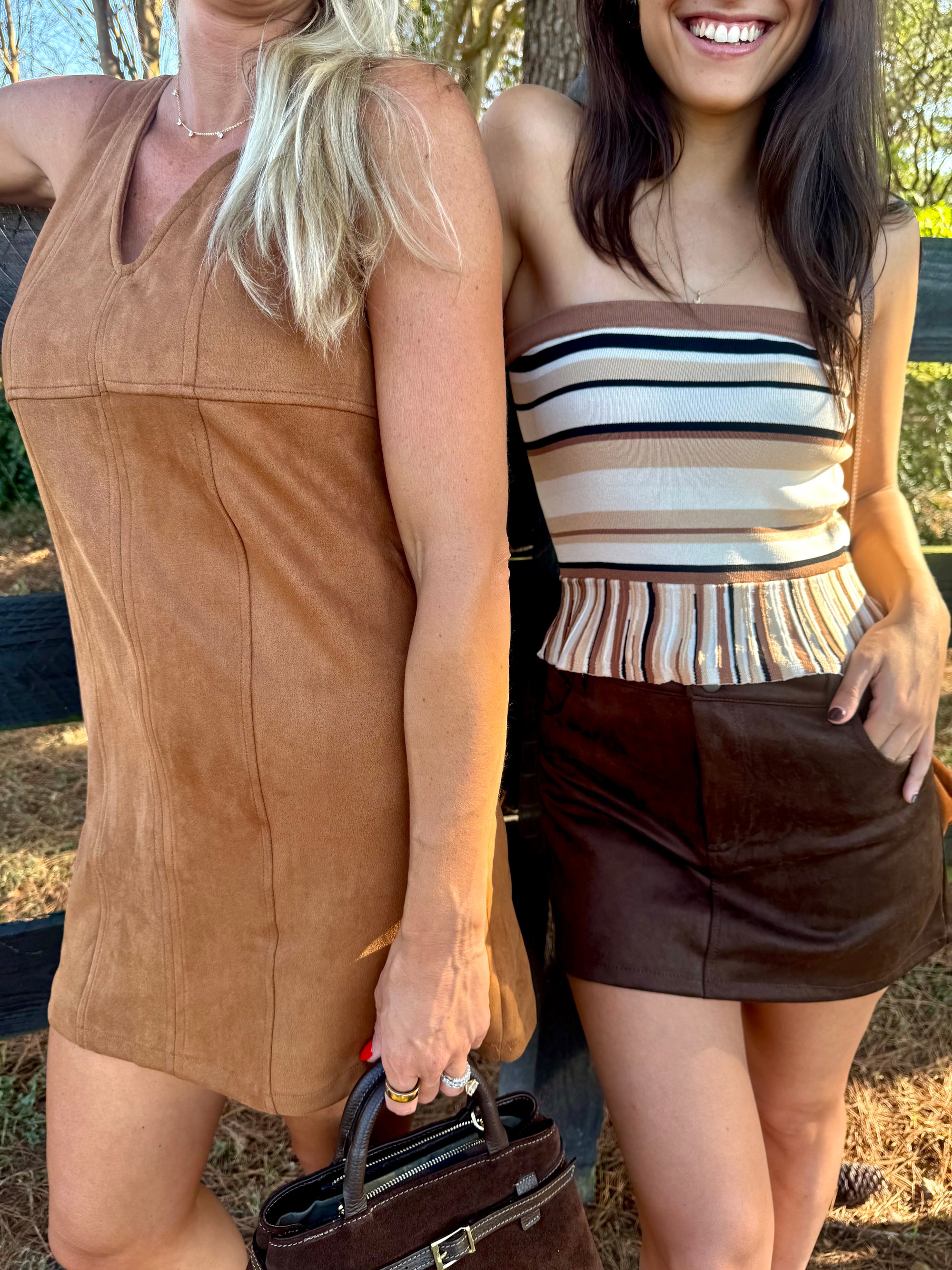 Striped Knit Tube Top