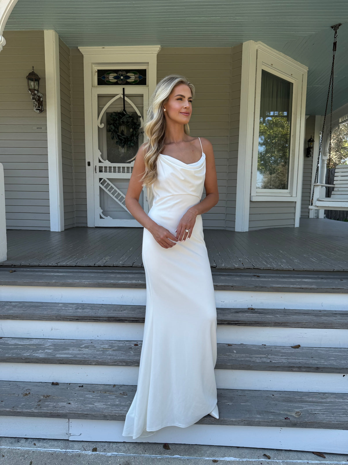 Shoji Silk White Gown