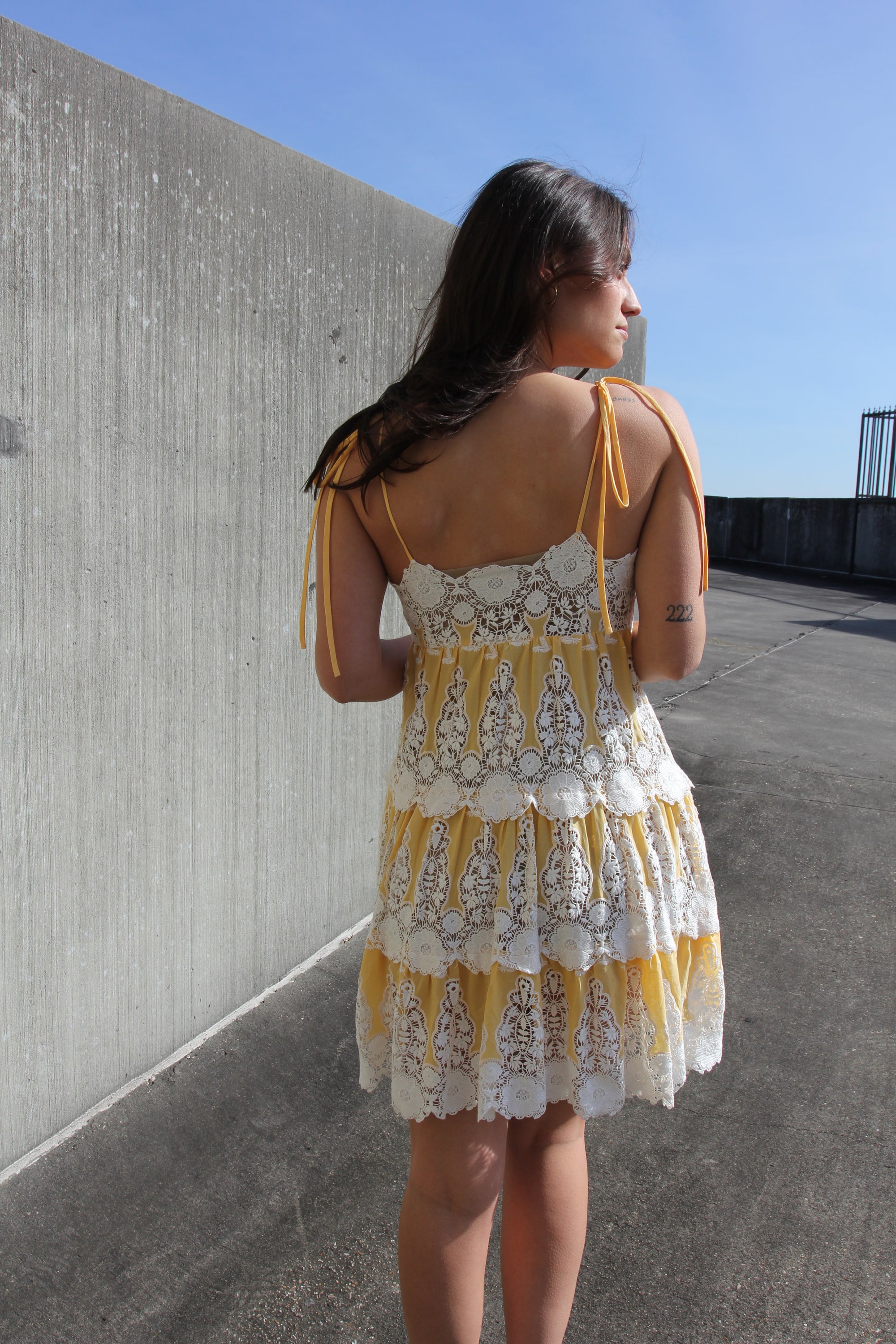 NWT Gwendolyn Yellow Hummingbird Dress