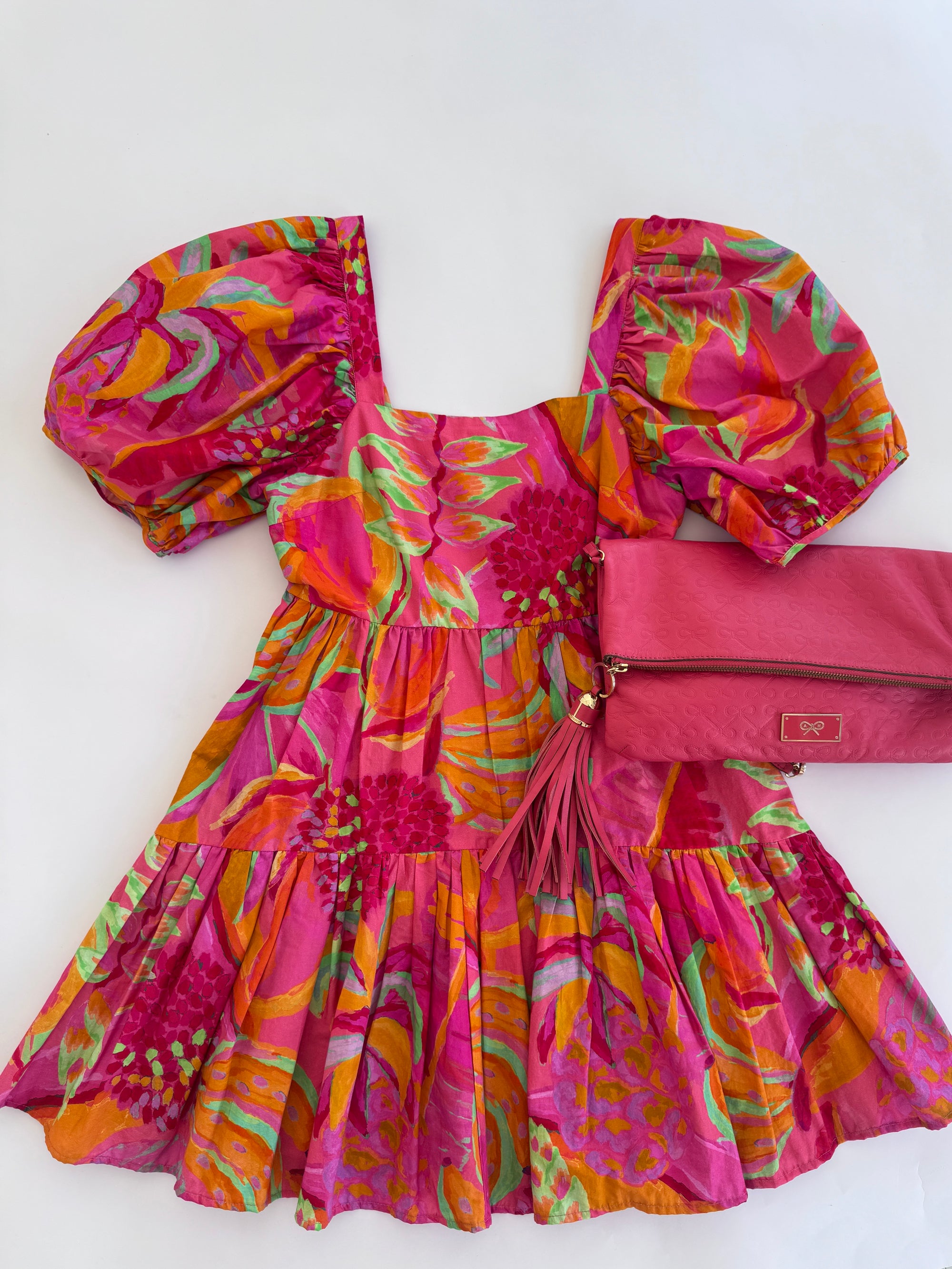 Farm Rio Puff Sleeve Dress