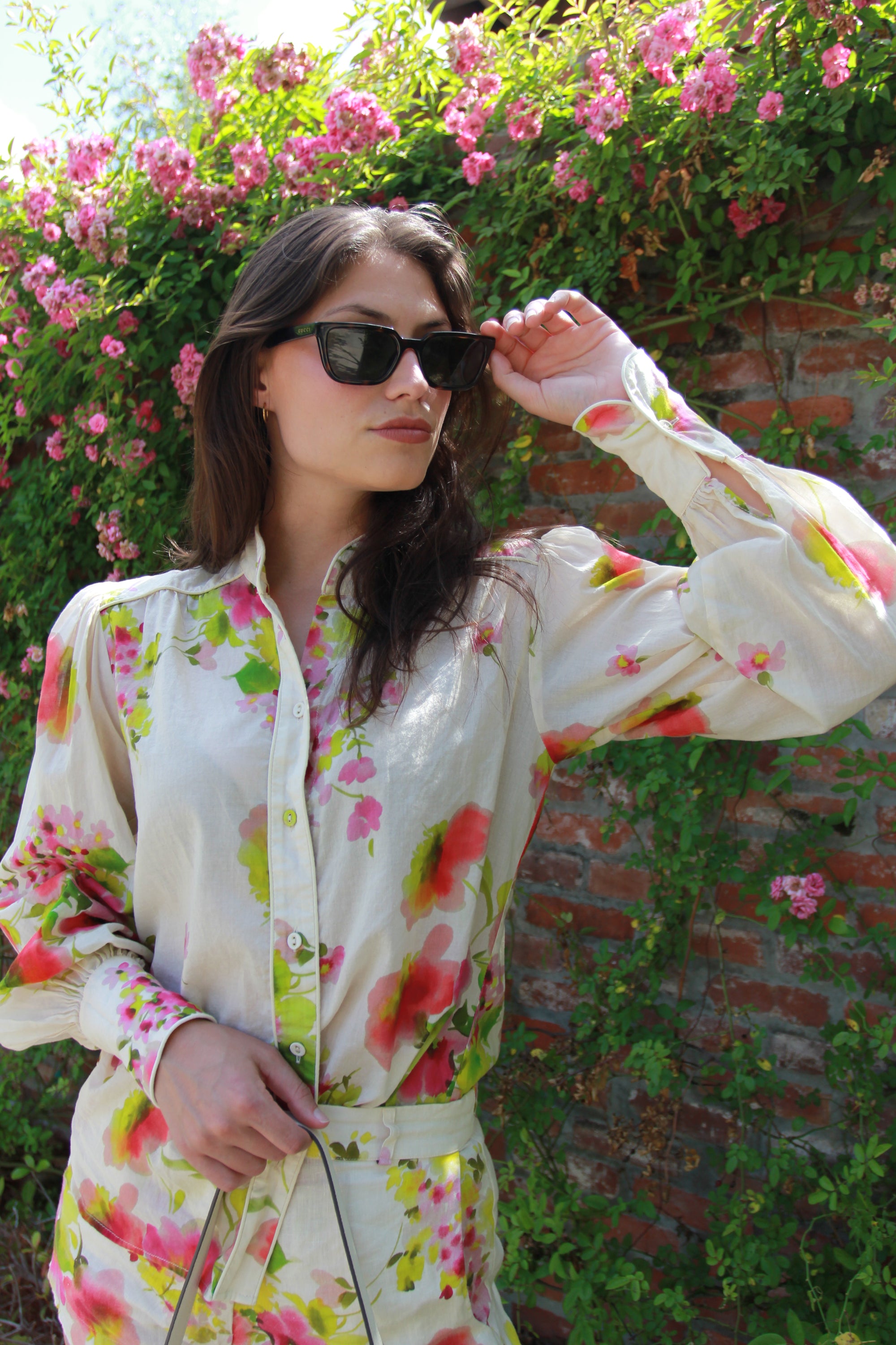 Karina Grimaldi Floral Linen Set