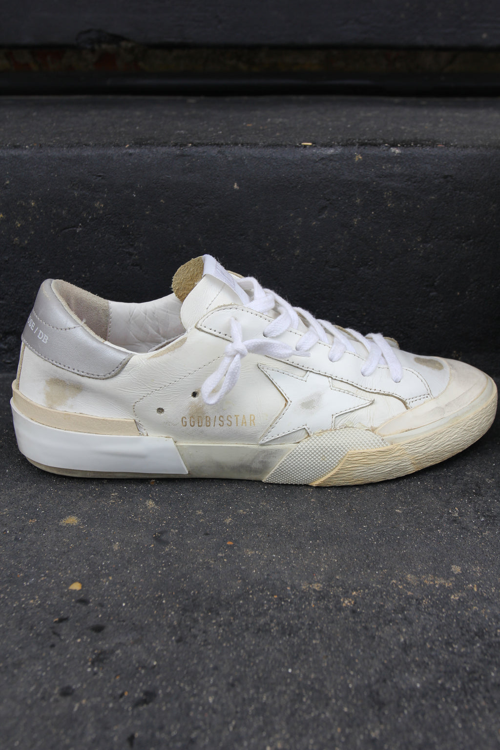 Golden Goose Superstar Distressed White Sneaker