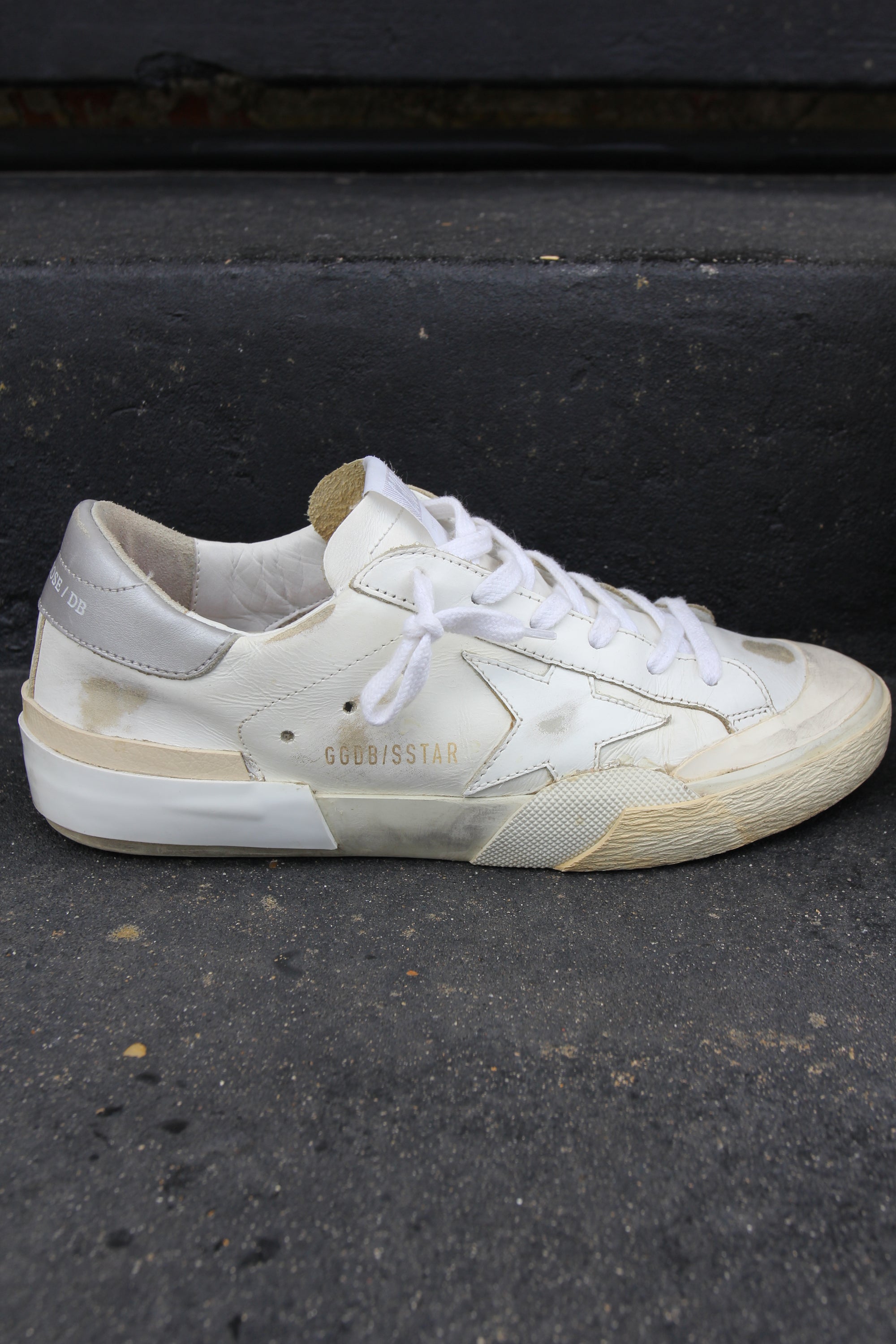 Golden Goose Superstar Distressed White Sneaker