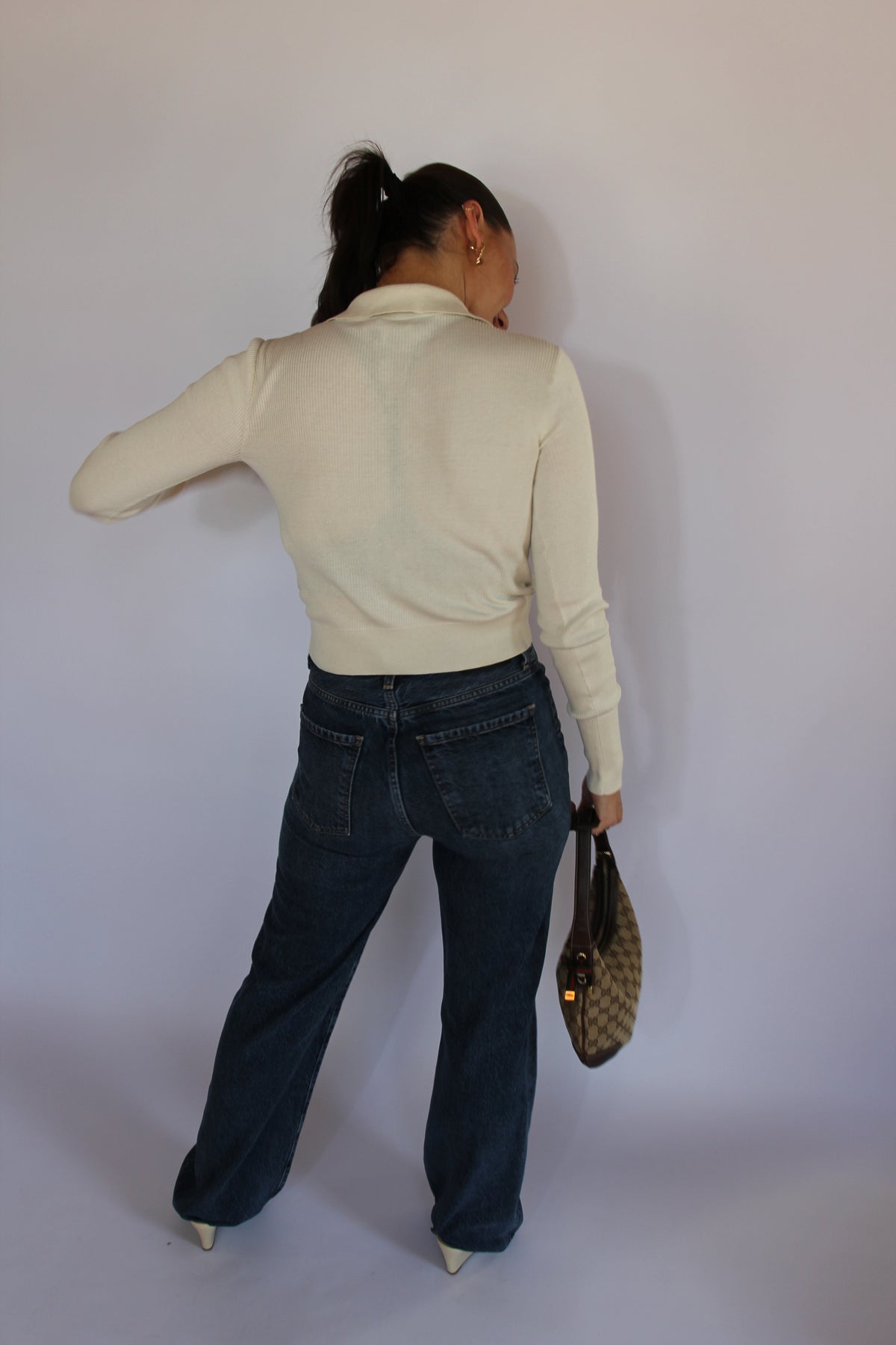 Frame Ribbed Long Sleeve