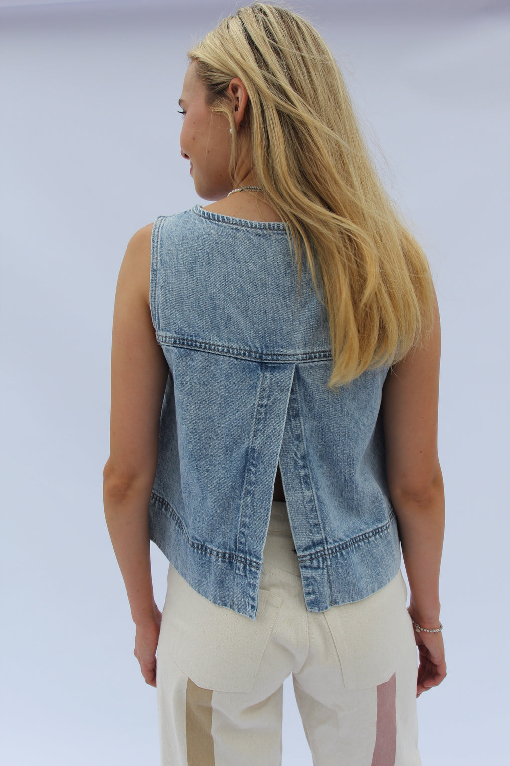 Pistola Rue Sleeveless Denim Top