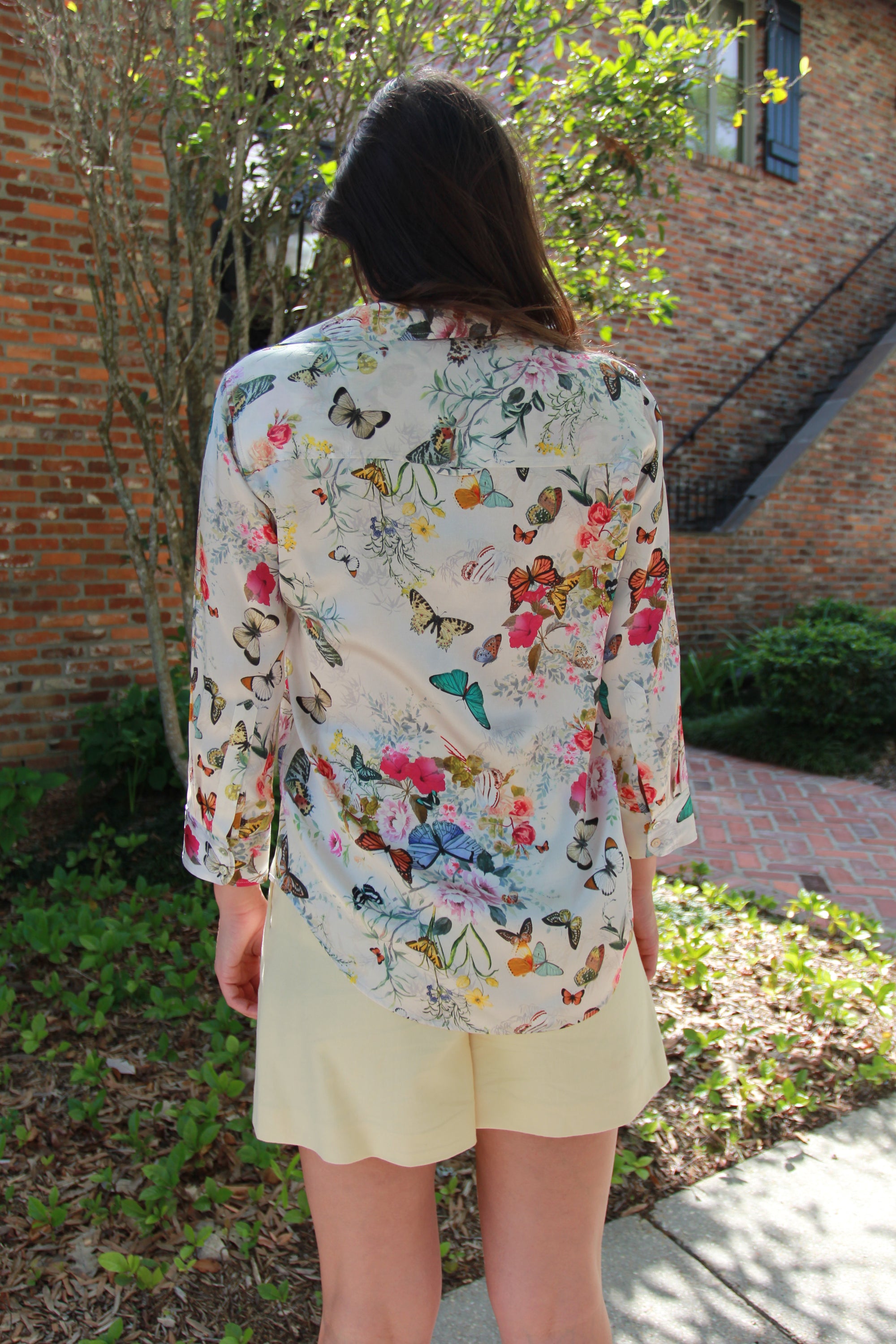 L’agence Dani Silk 3/4 Sleeve Shirt