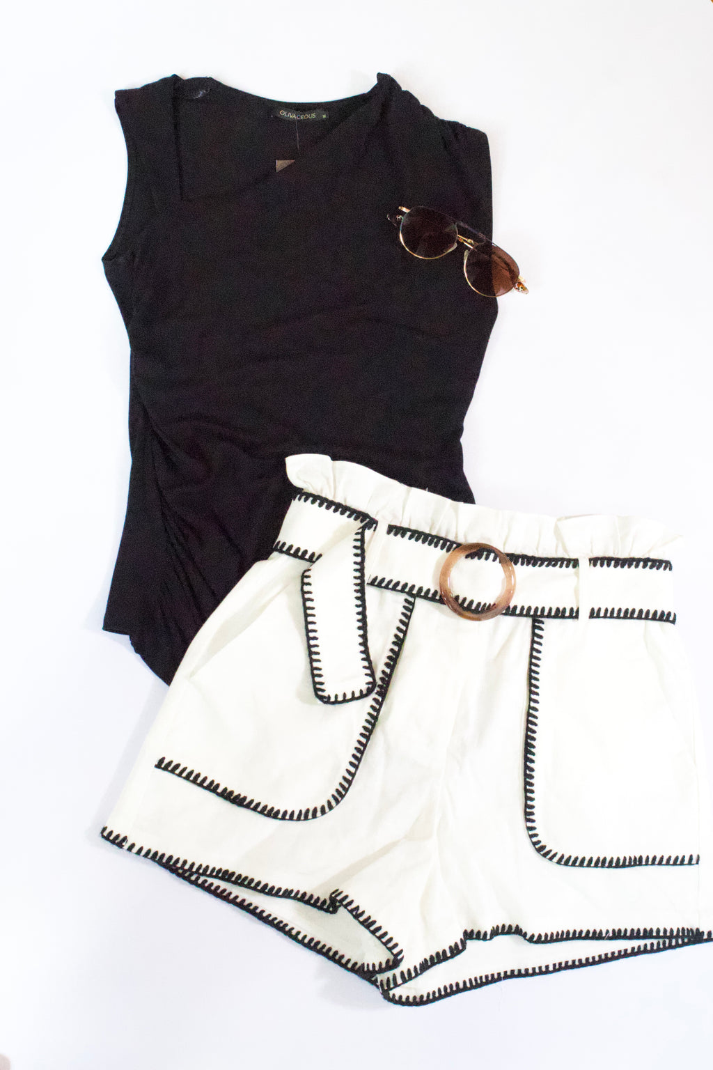 Hausen Stassi Belted Shorts
