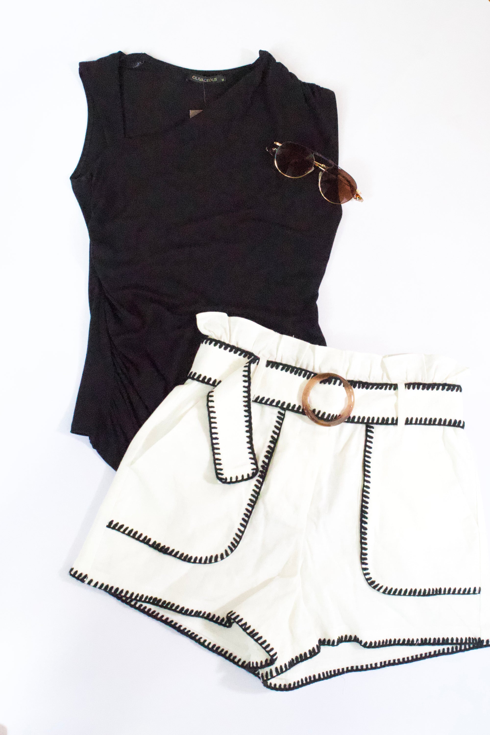 Hausen Stassi Belted Shorts