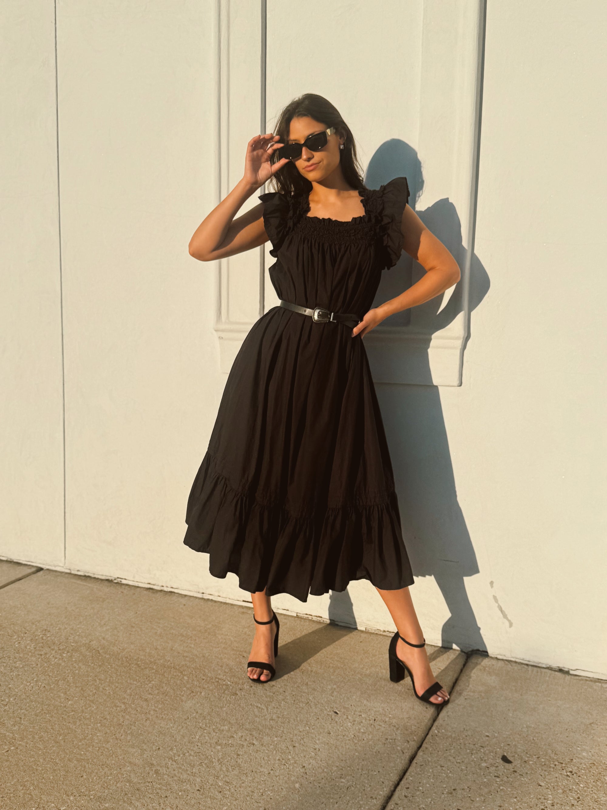 CLEOBELLA | Tabitha Solid Midi Dress