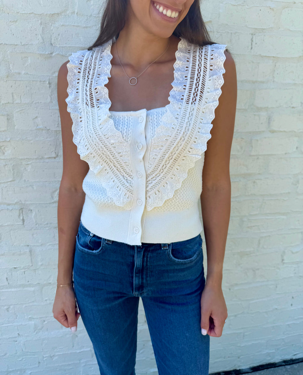 Lace Knit Sweater