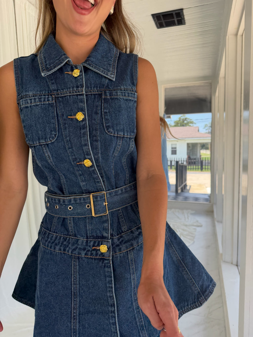 IWN DENIM MINI DRESS