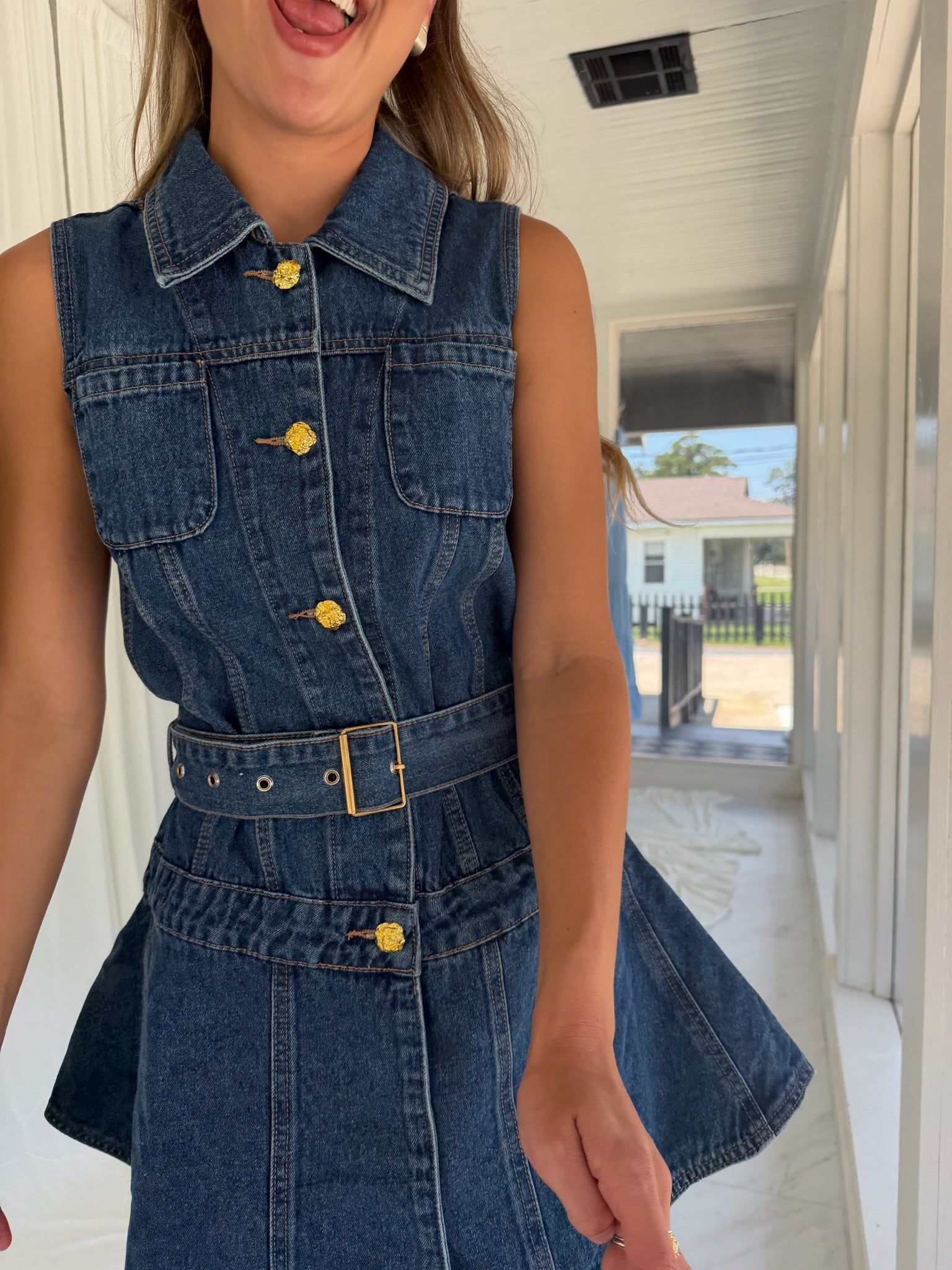 IWN DENIM MINI DRESS