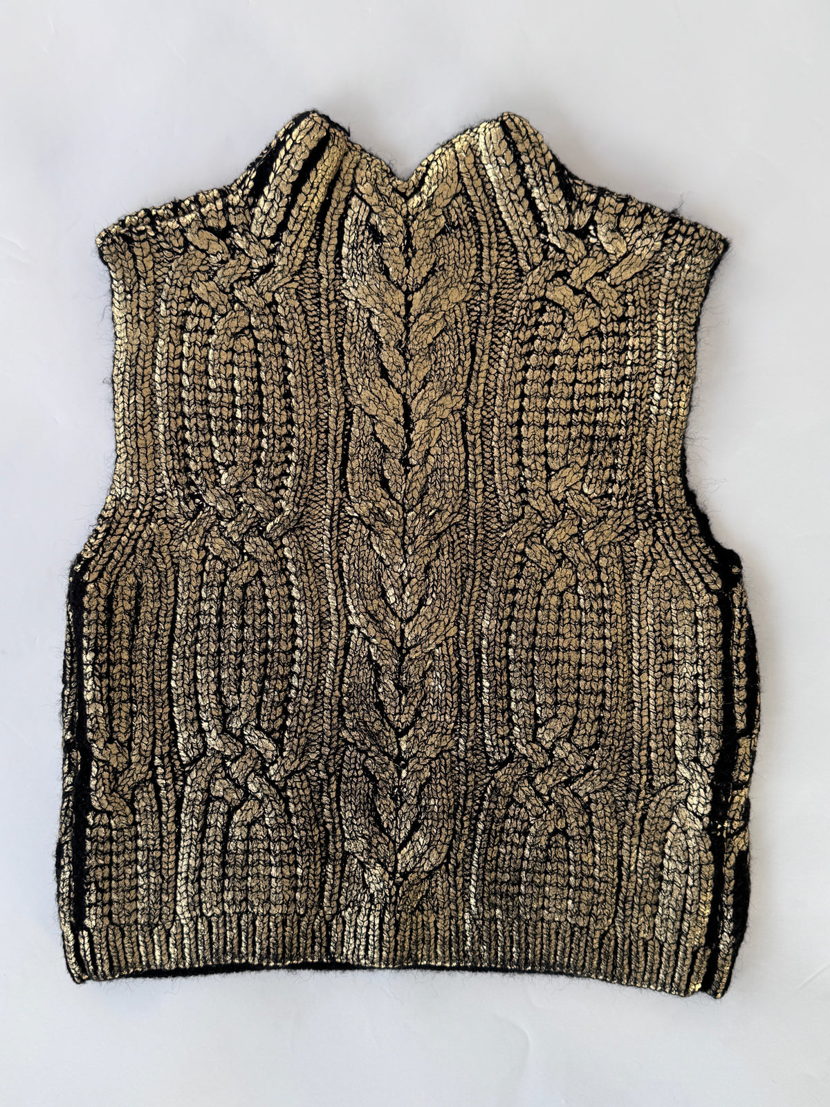 Stark X Gold Sleeveless Sweater