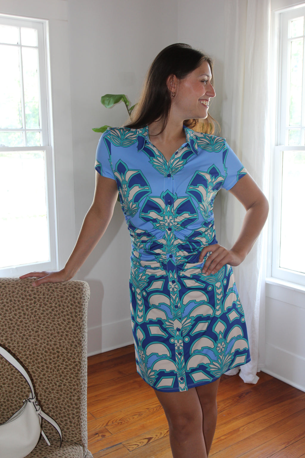 Alden Adair Dayna Dress in Desert Teal