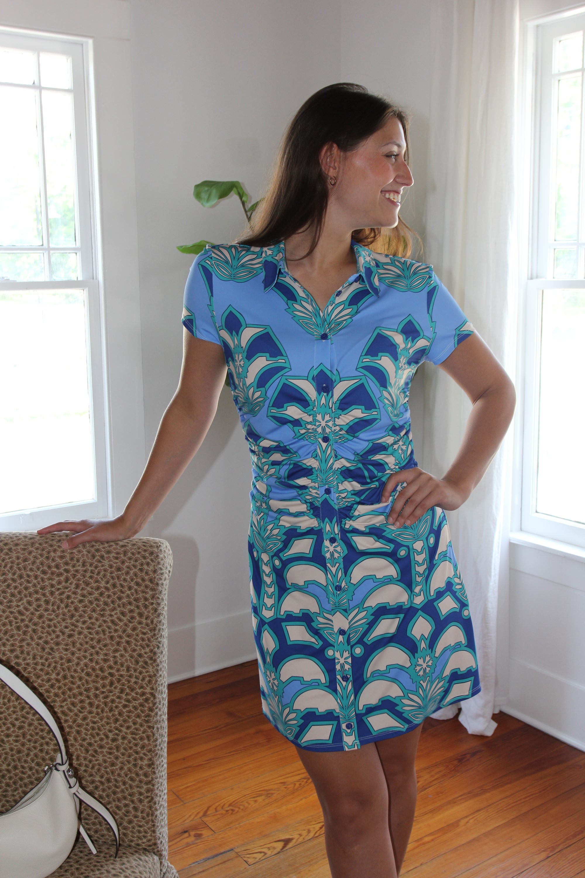 Alden Adair Dayna Dress in Desert Teal