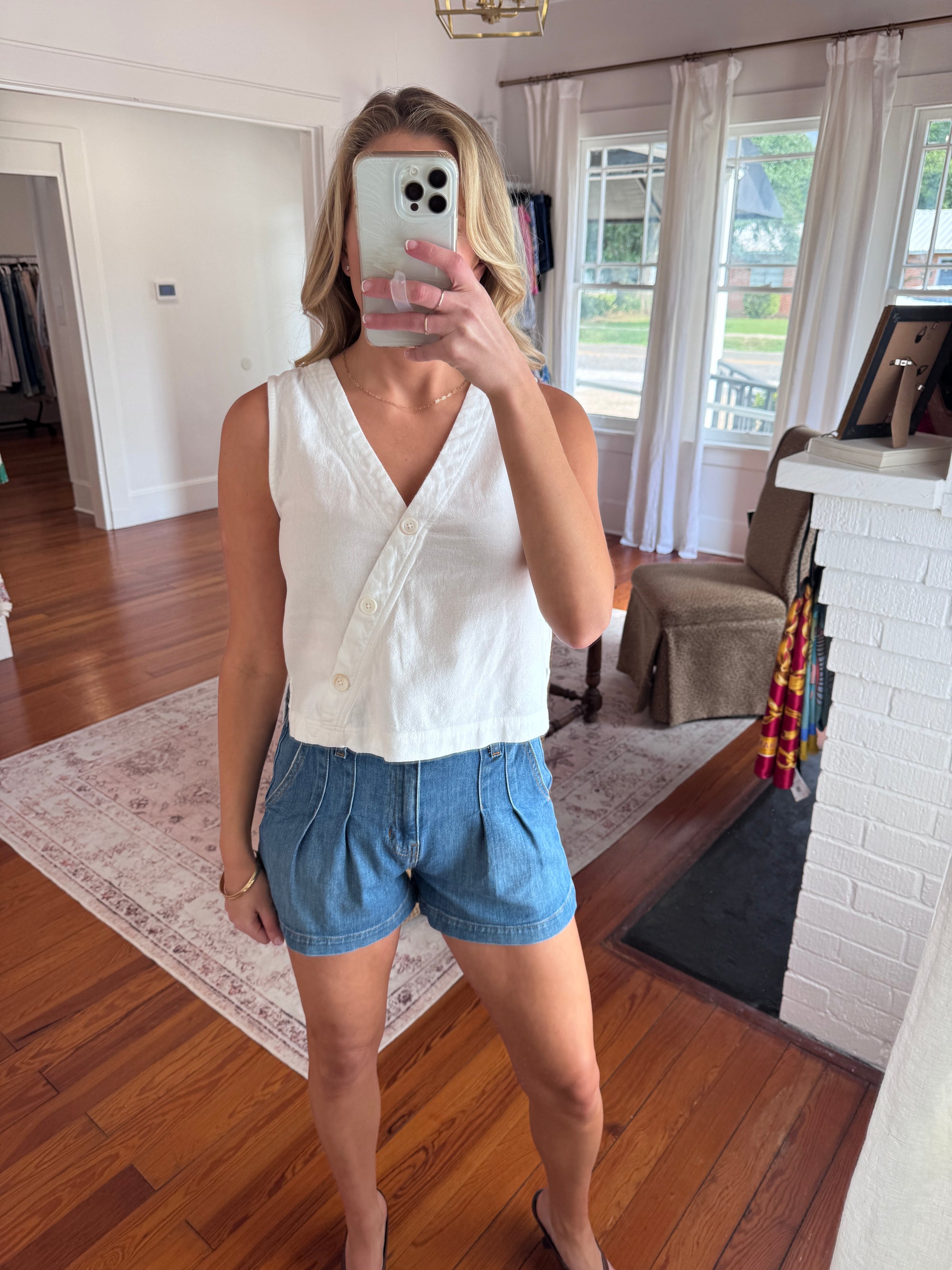 Lilla P Button Vest