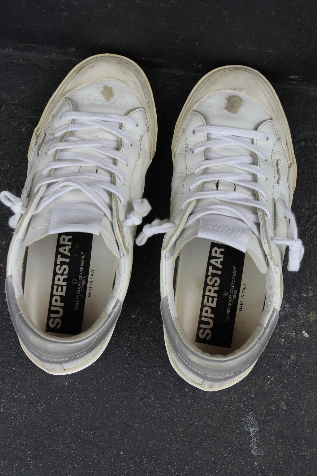 Golden Goose Superstar Distressed White Sneaker
