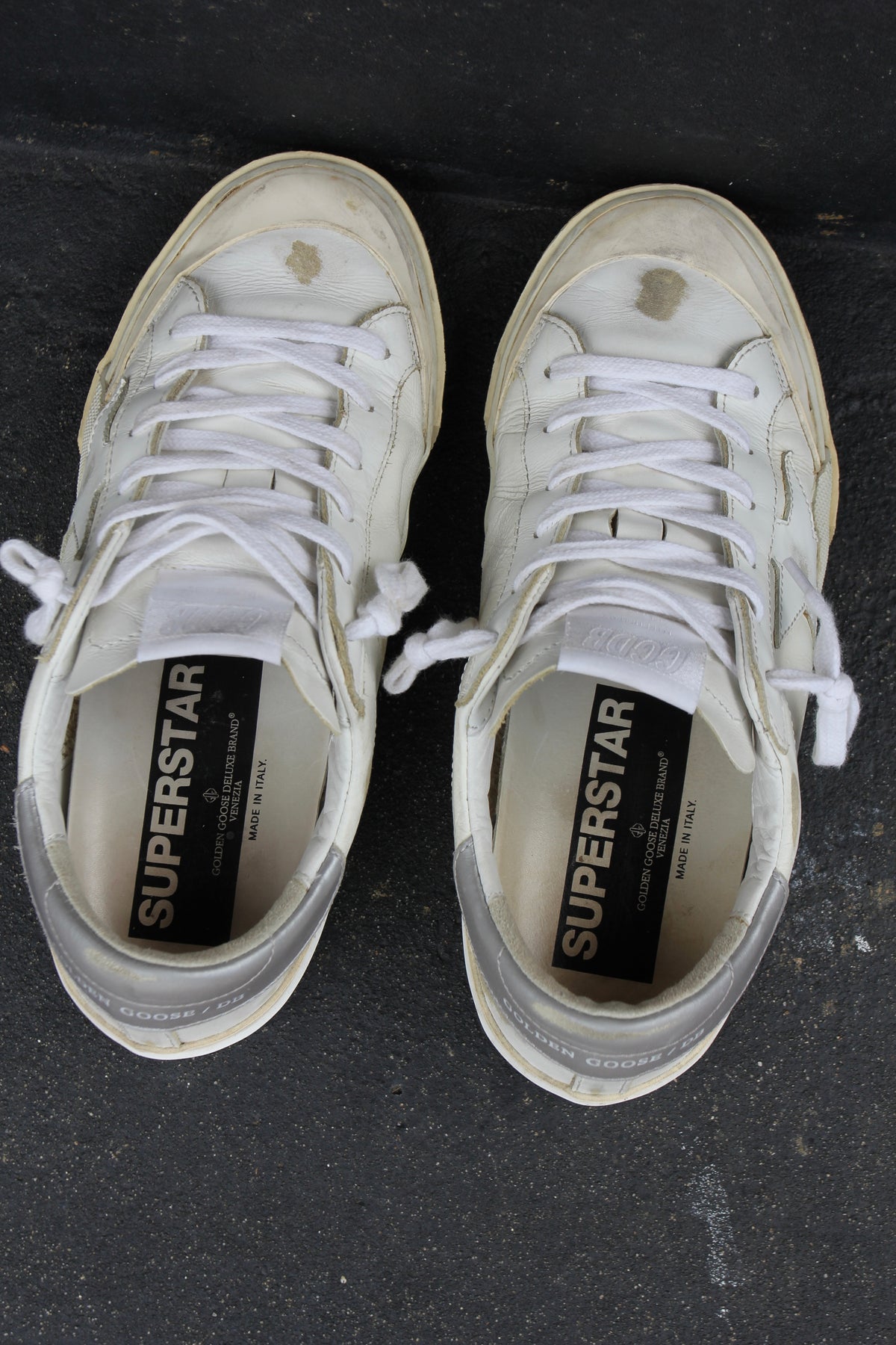Golden Goose Superstar Distressed White Sneaker
