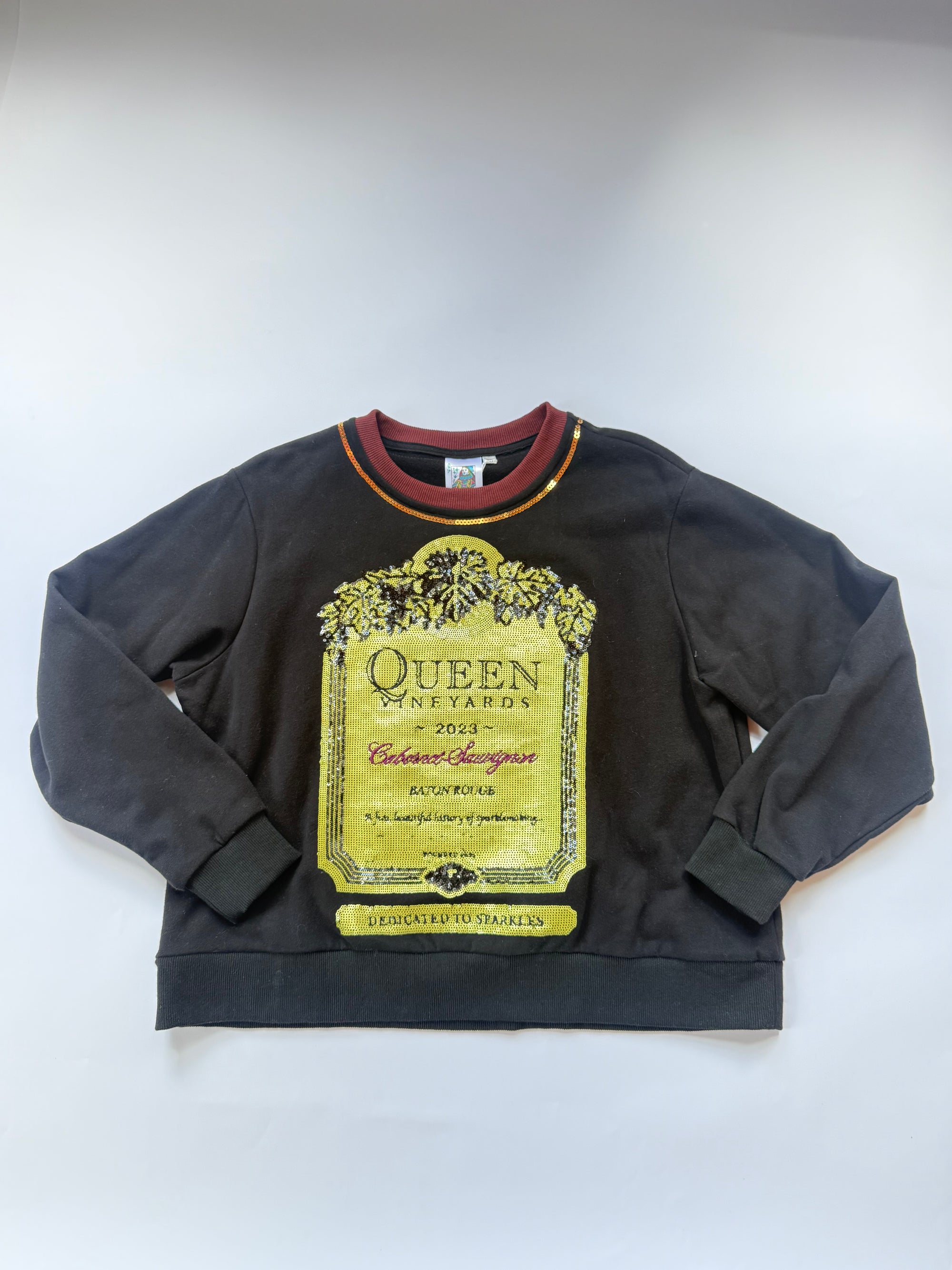 QOS VINTAGE WINE SWEATSHIRT