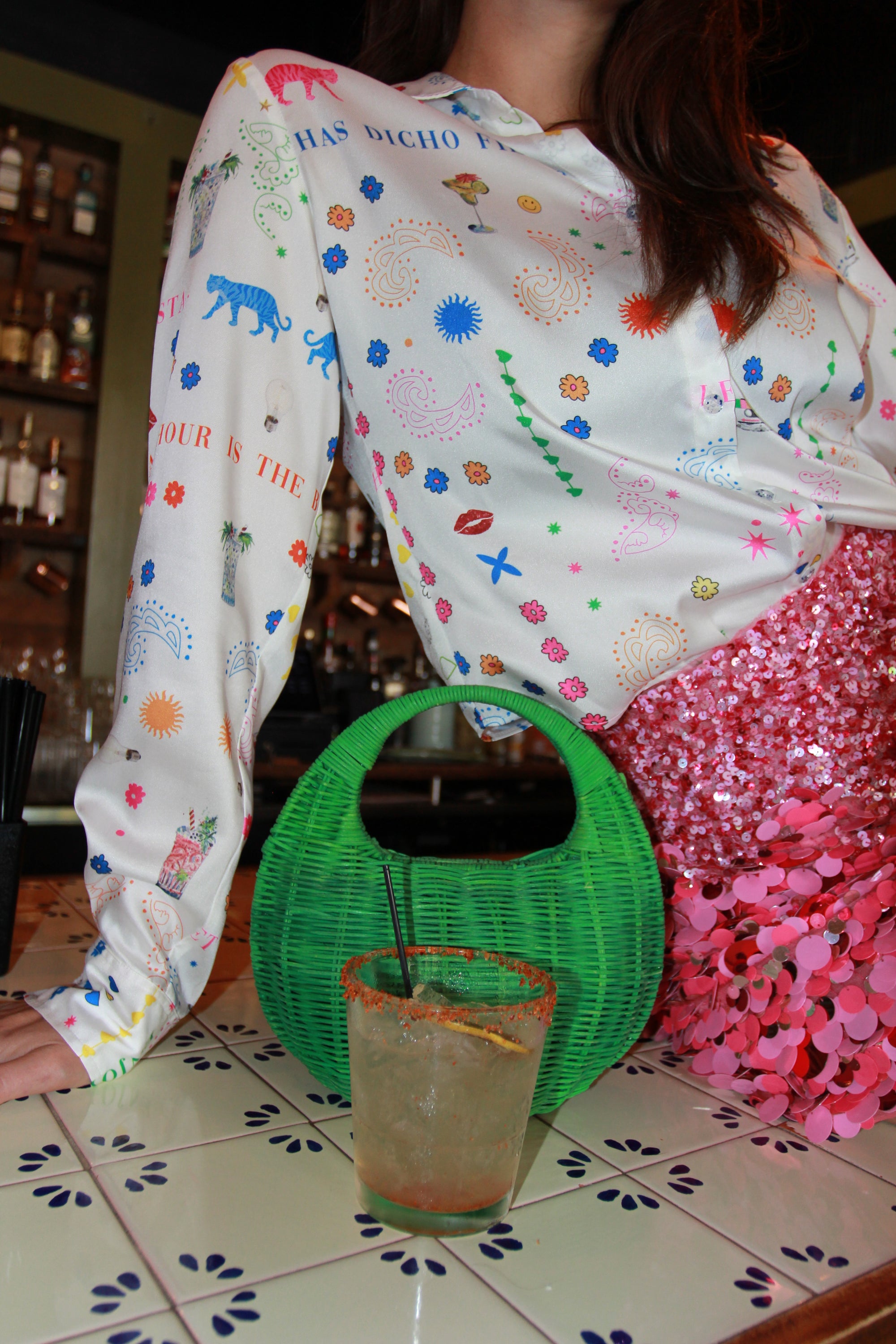 Fiesta Long Sleeve Button Up