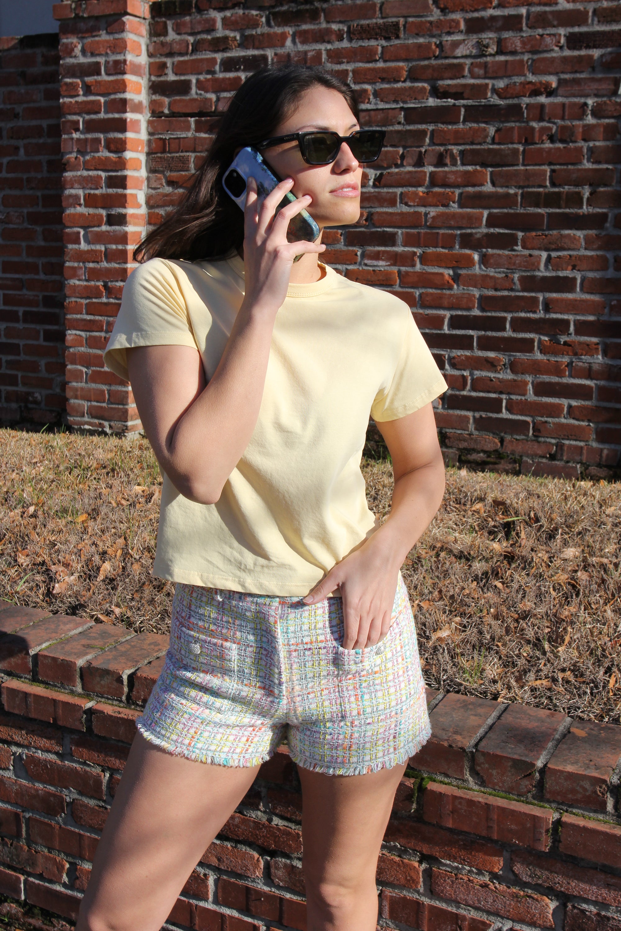 NWT Rainbow Diaz Tweed Short