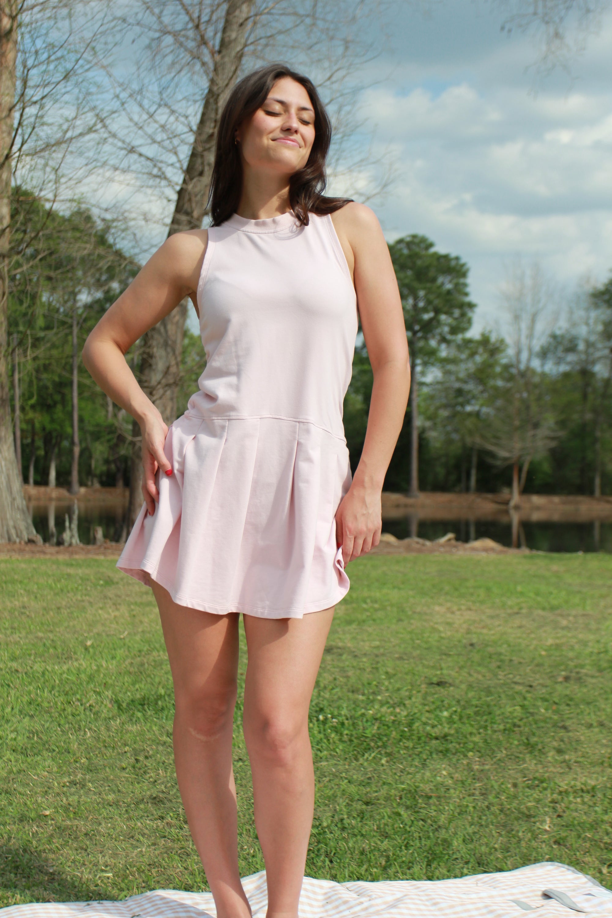 We Are Sundays - Pink Pleated Mini Dress