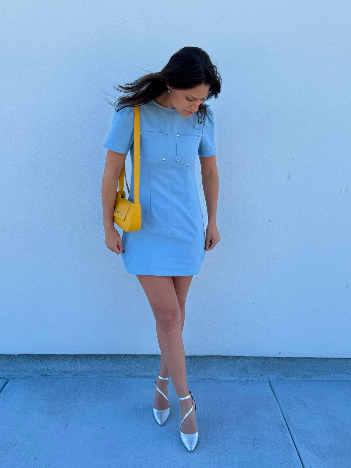 Powder Blue Mini Dress