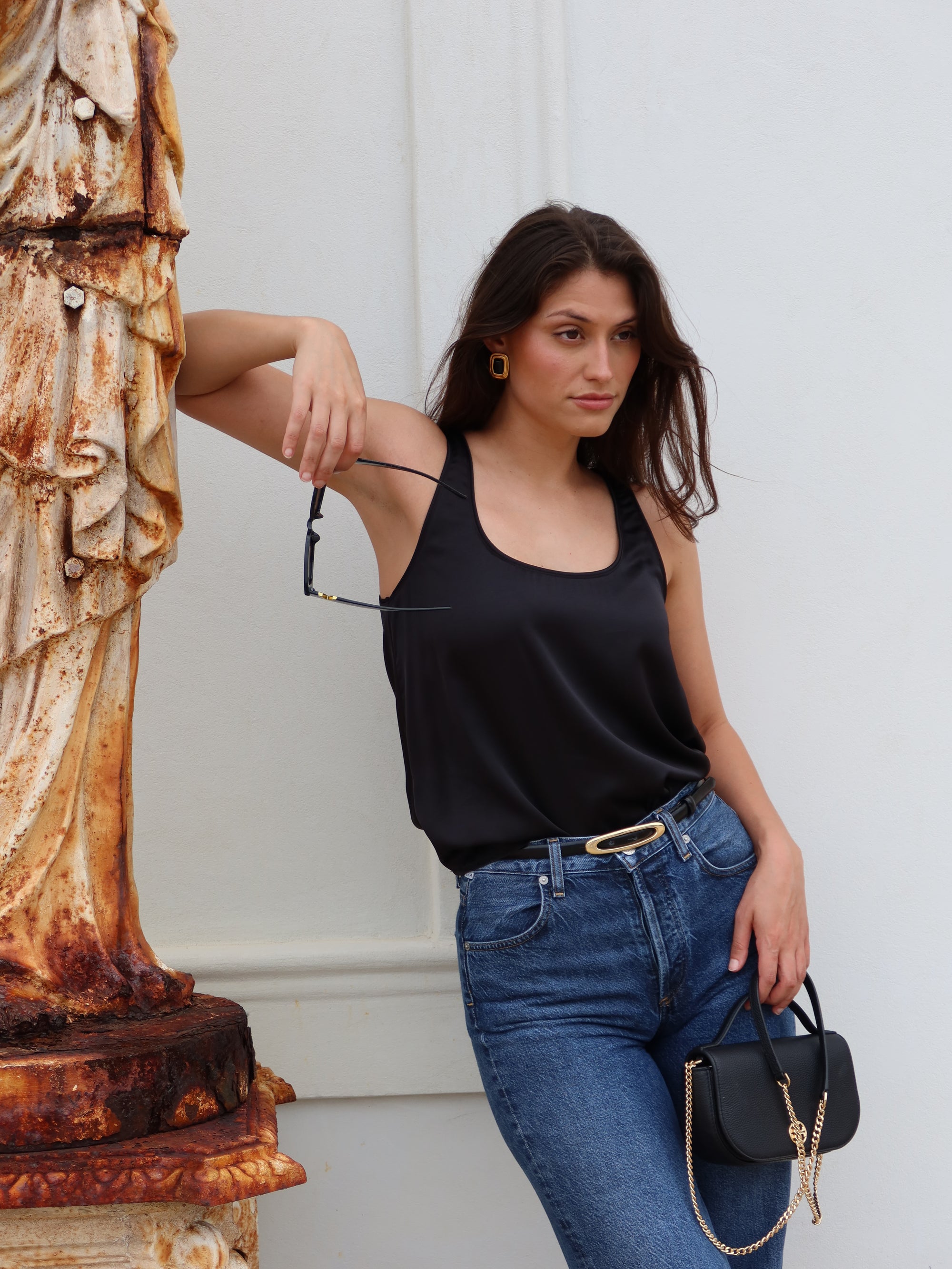 The Satin Standard Tank - Black