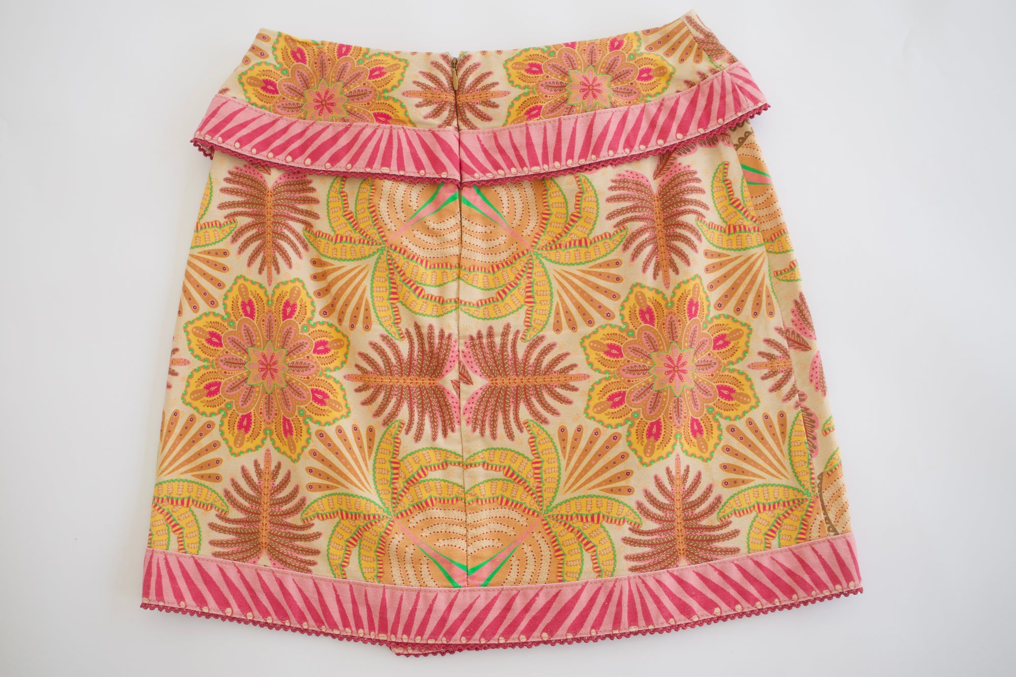 Farm Rio Palm Scarf Mini Skirt