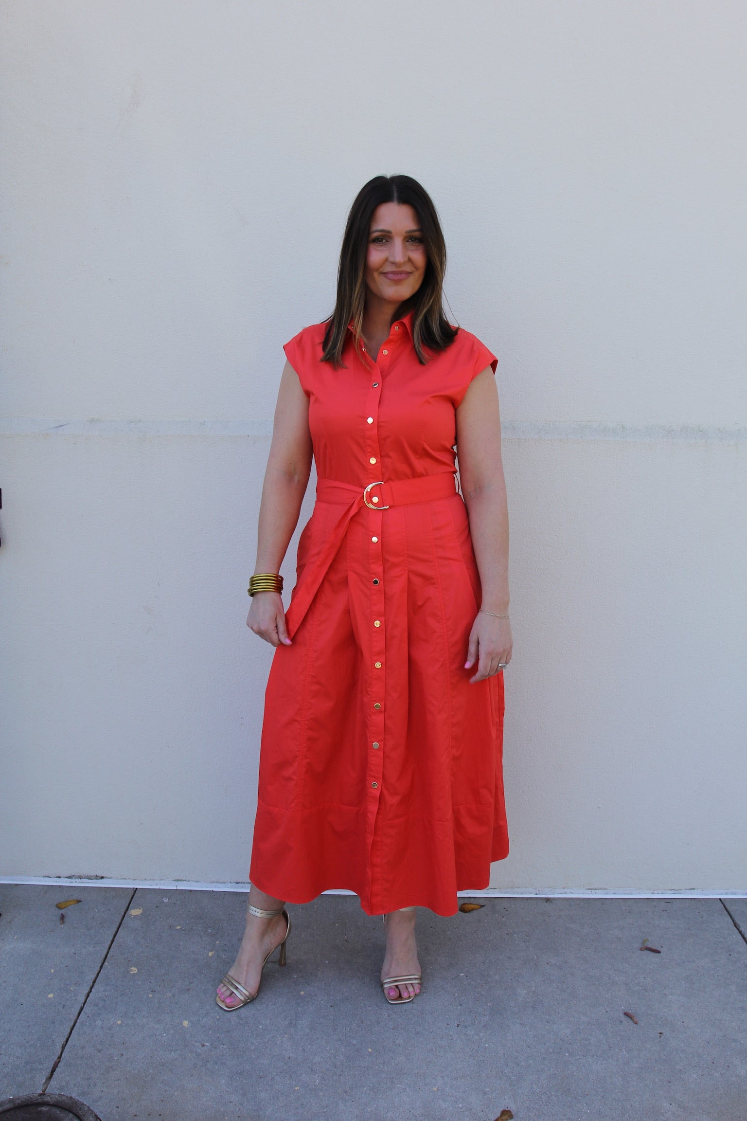 NWT Karina Grimaldi Mara Red Dress