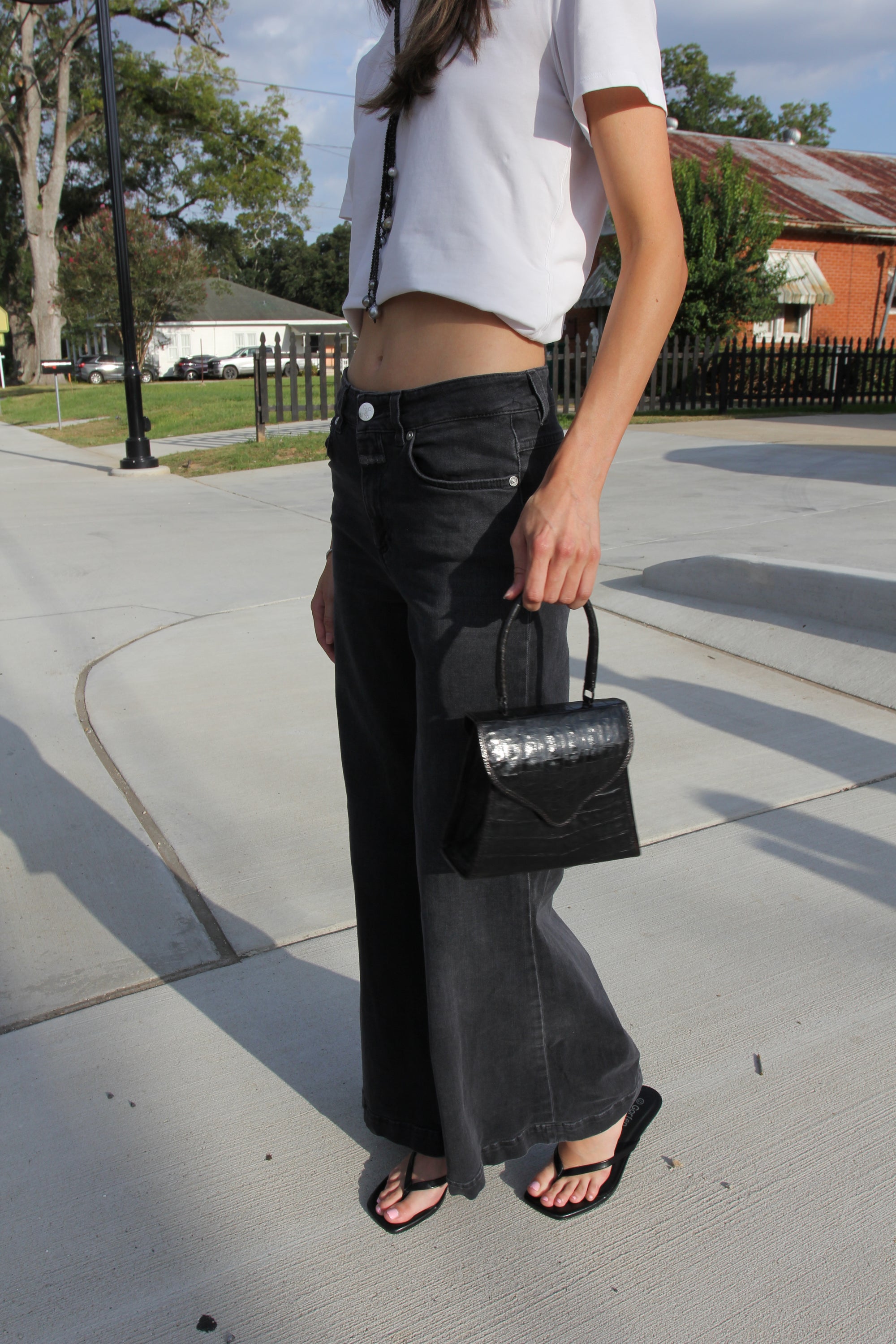 CLOSED DENIM Black Wide Leg