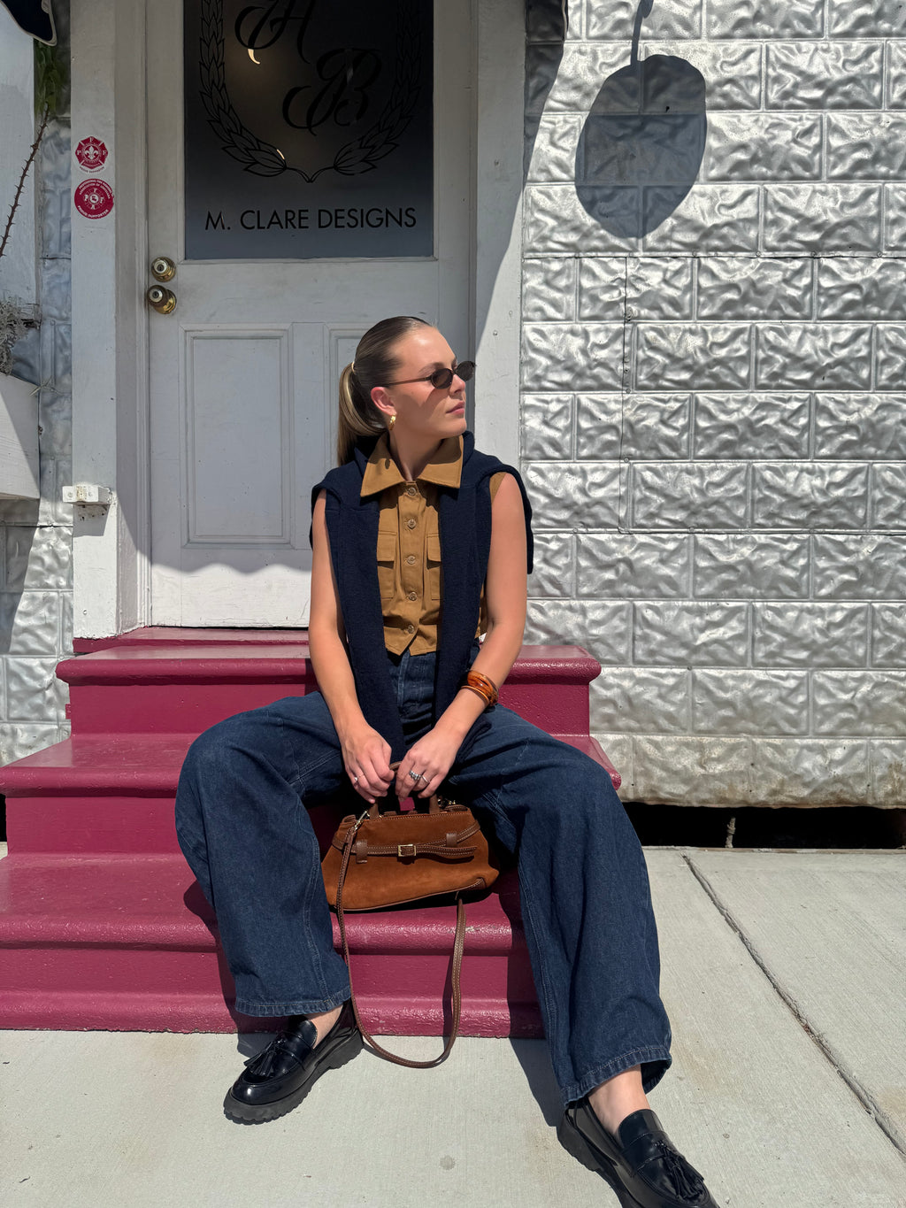 Caramel Utility Crop Top