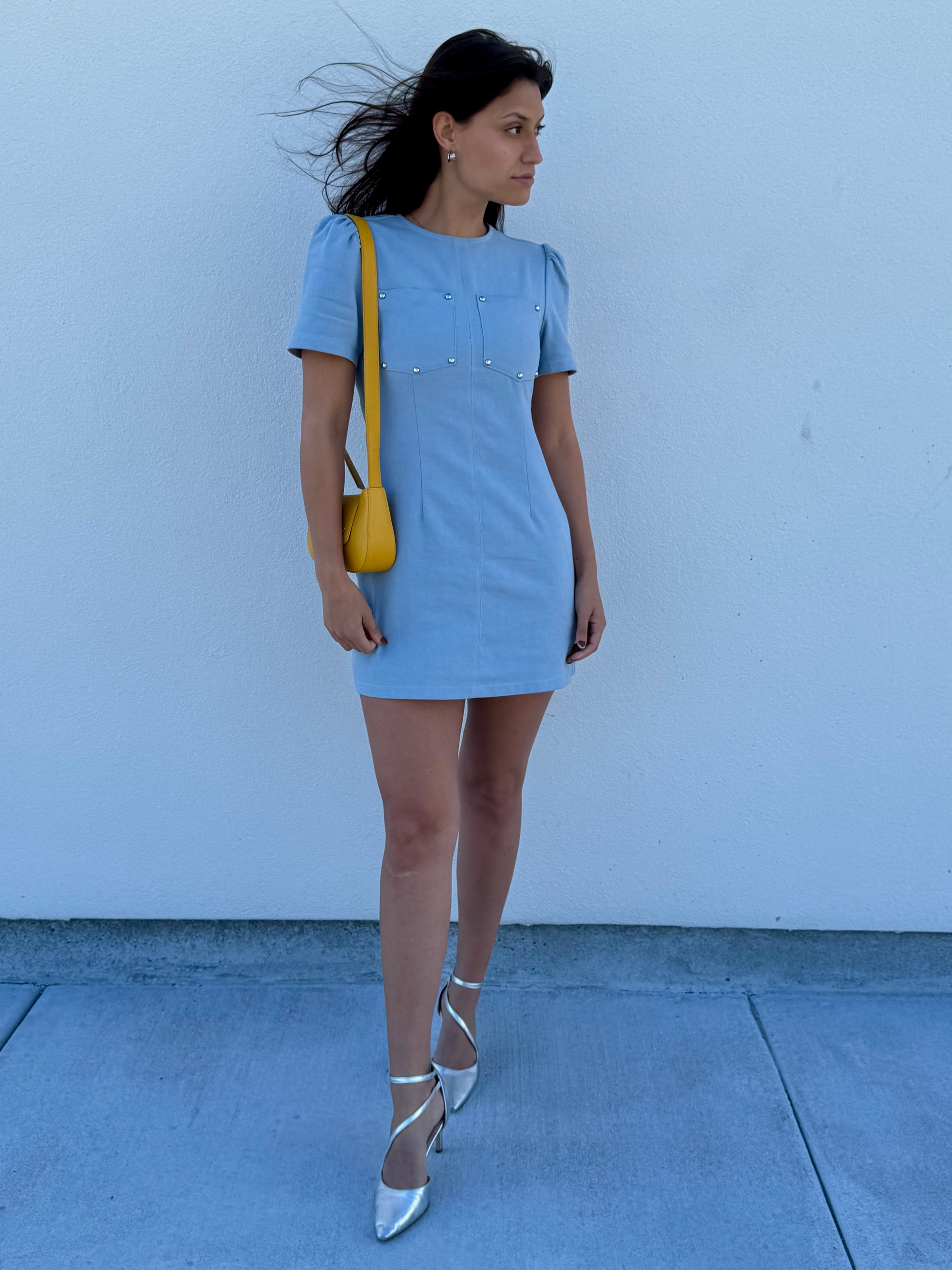 Powder Blue Mini Dress