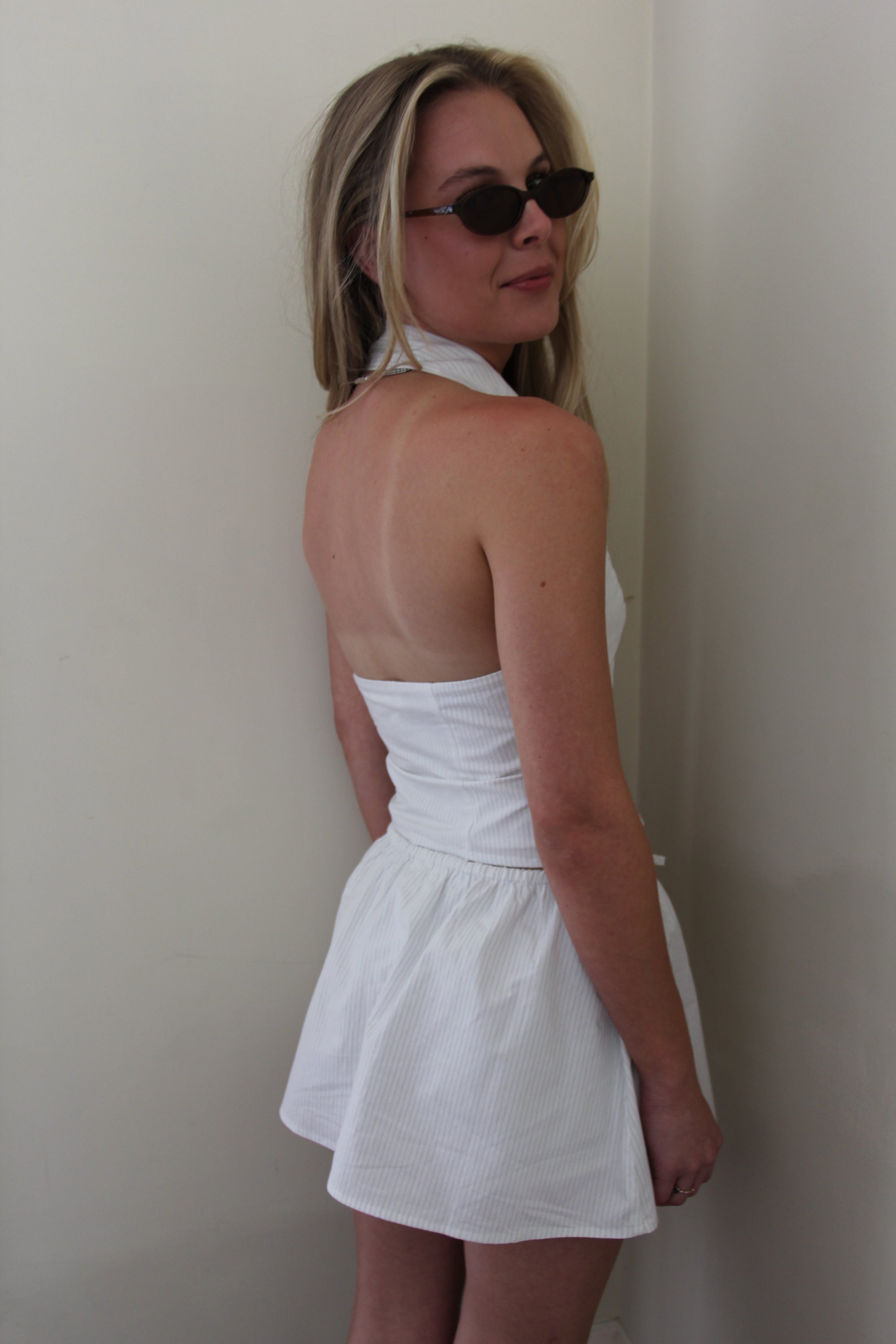 Pinstripe Mini Skirt