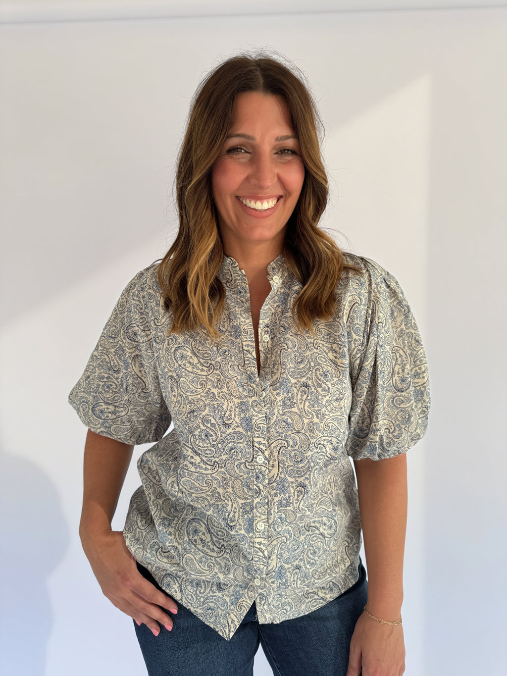 Vanessa Bruno Paisley Print Blouse Tonio | Blue