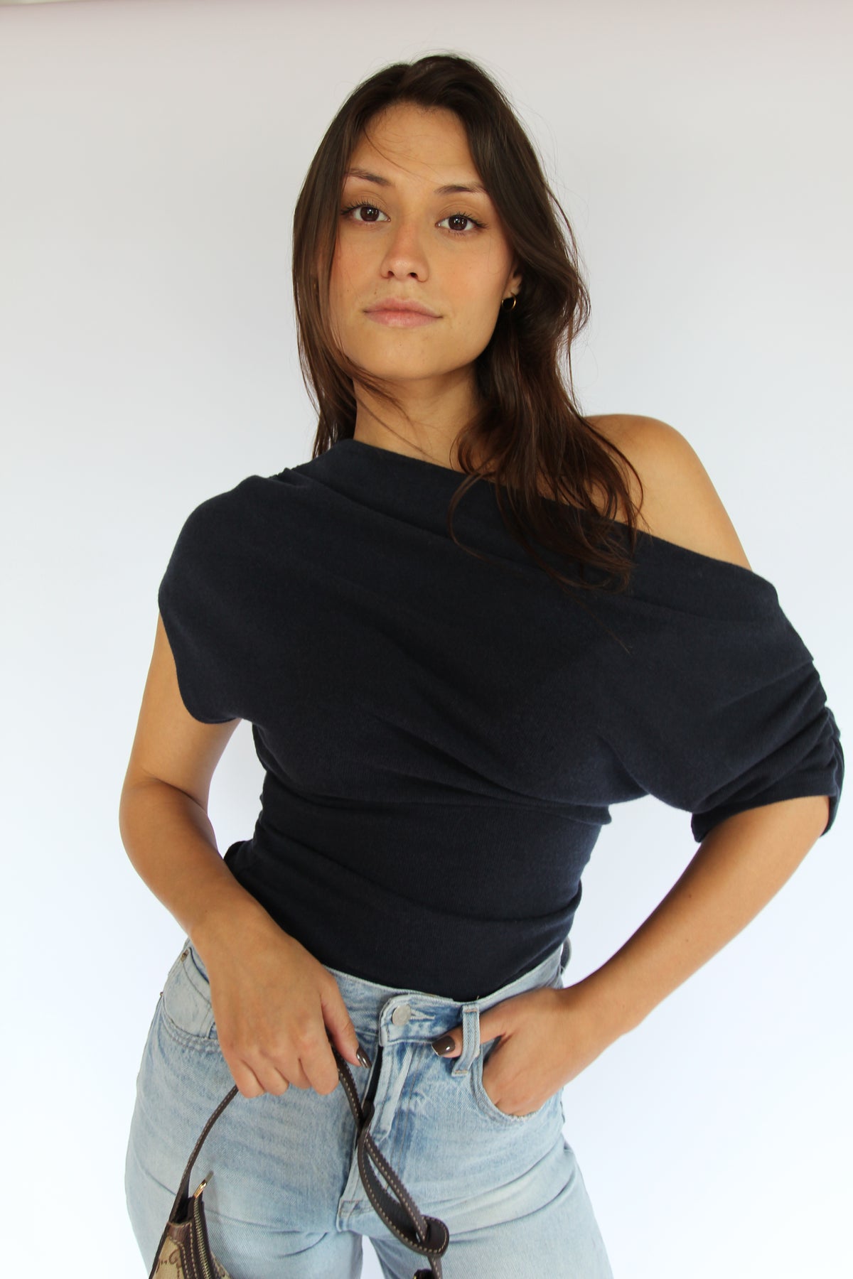 Reformation Navy Top
