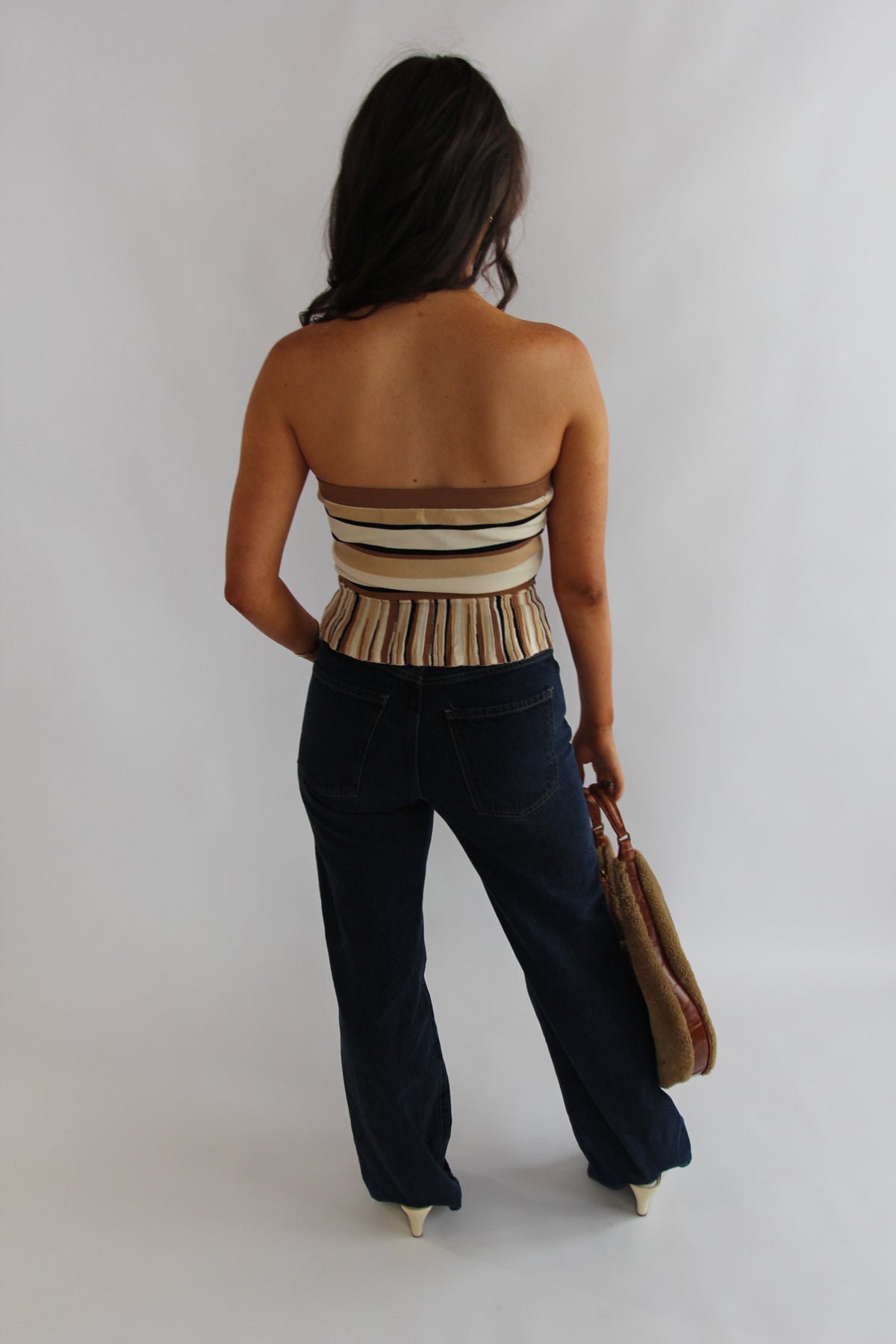 IWN Striped Knit Tube Top