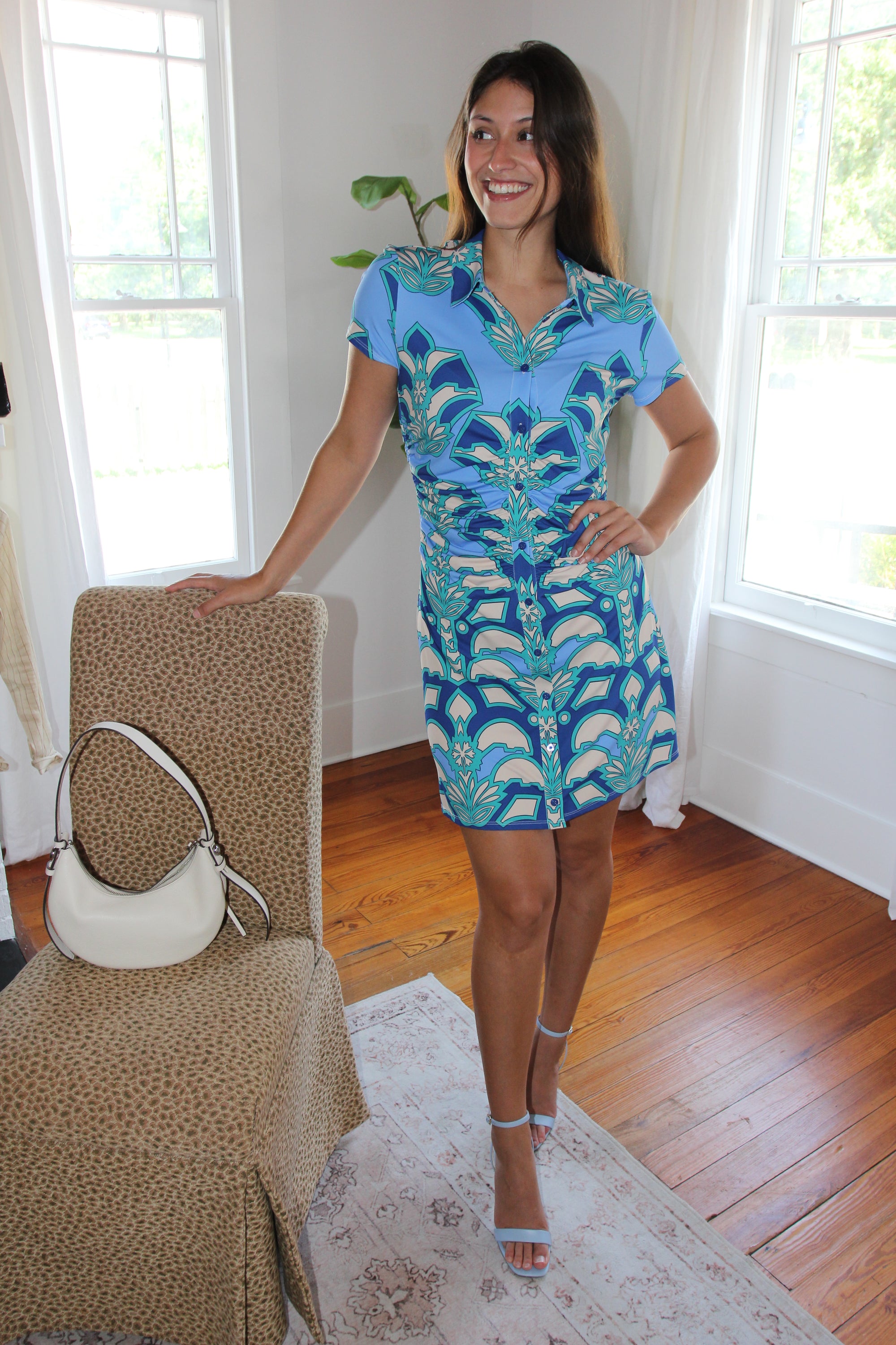 Alden Adair Dayna Dress in Desert Teal