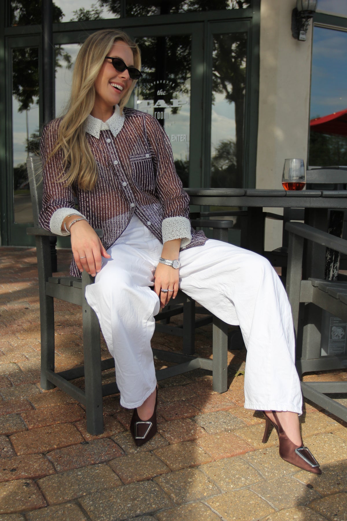 The Heiress Lace Collar Top