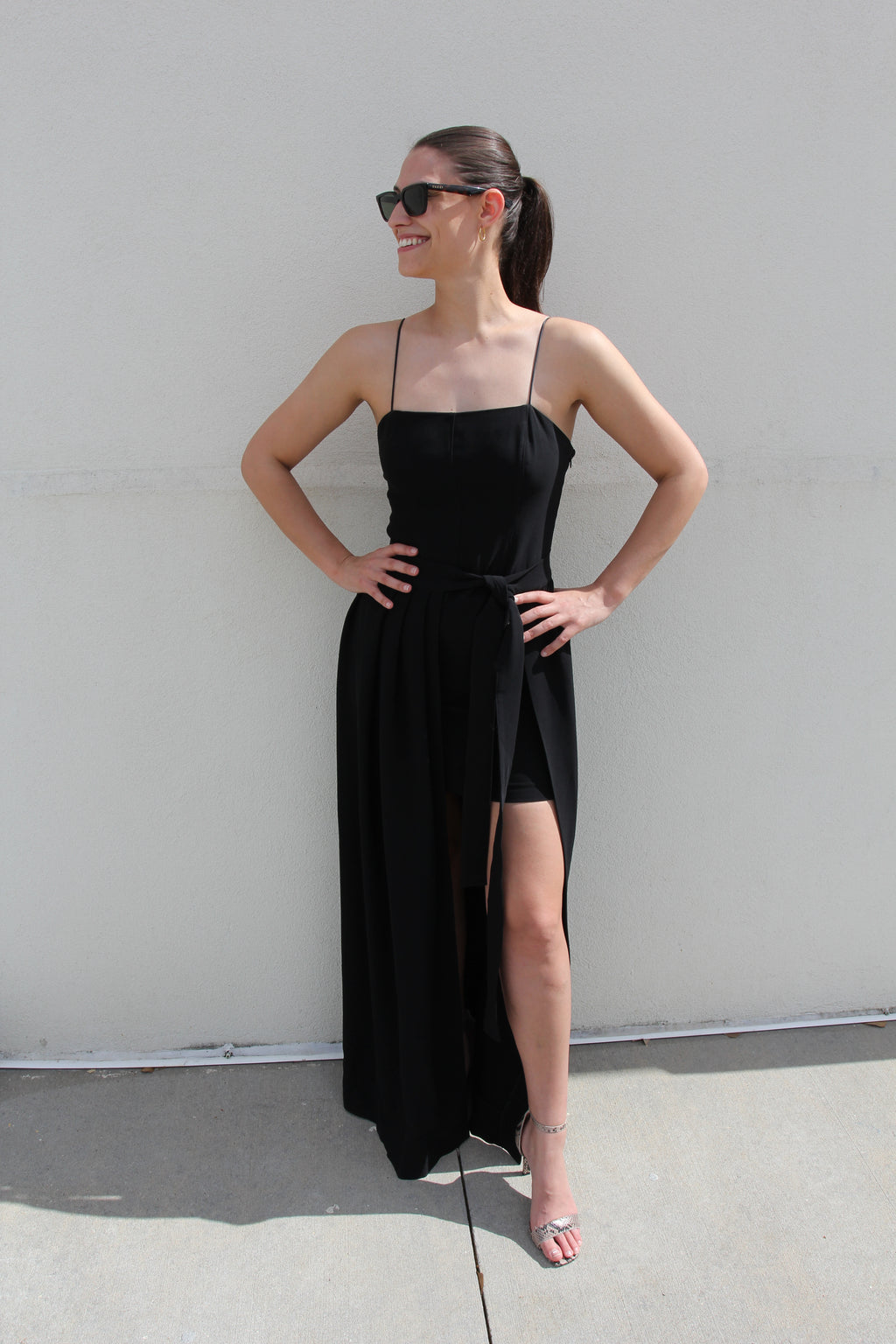 Cinq A Sept Black High Low Dress