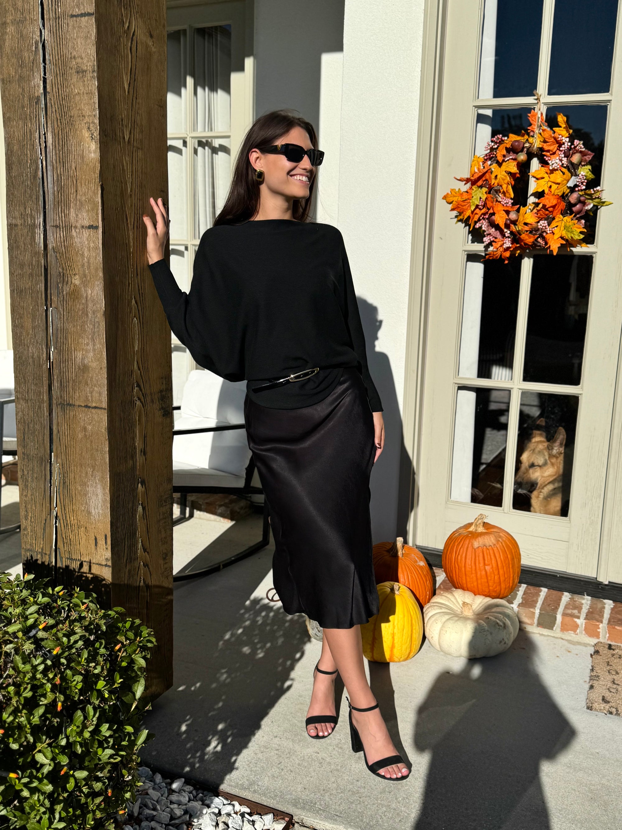 NWT Back Balloon Sleeve Sweater