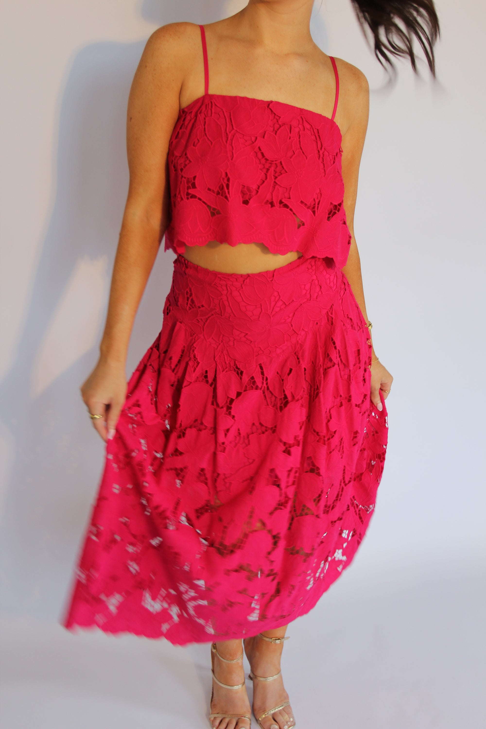 Karina Grimaldi Lace Midi Set